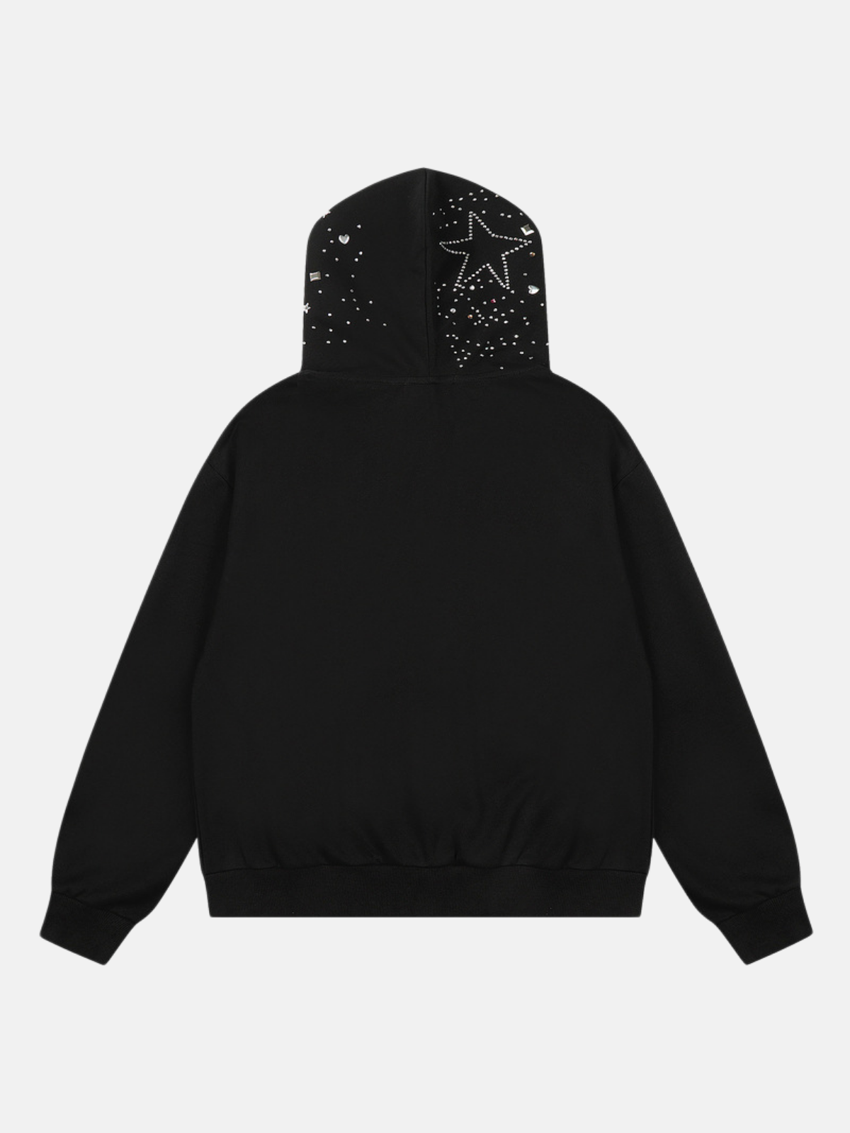 Haaura Rhinestone Star Hoodie