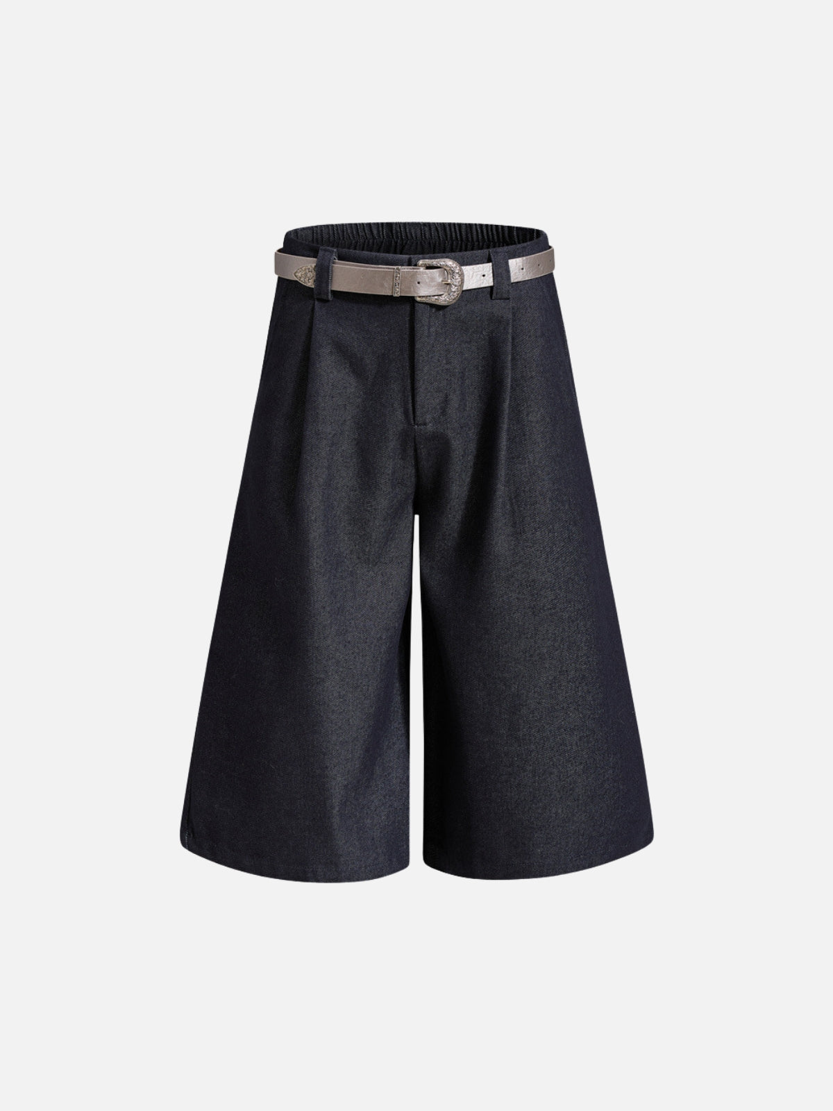Haaura Belted Raw Longline Jorts