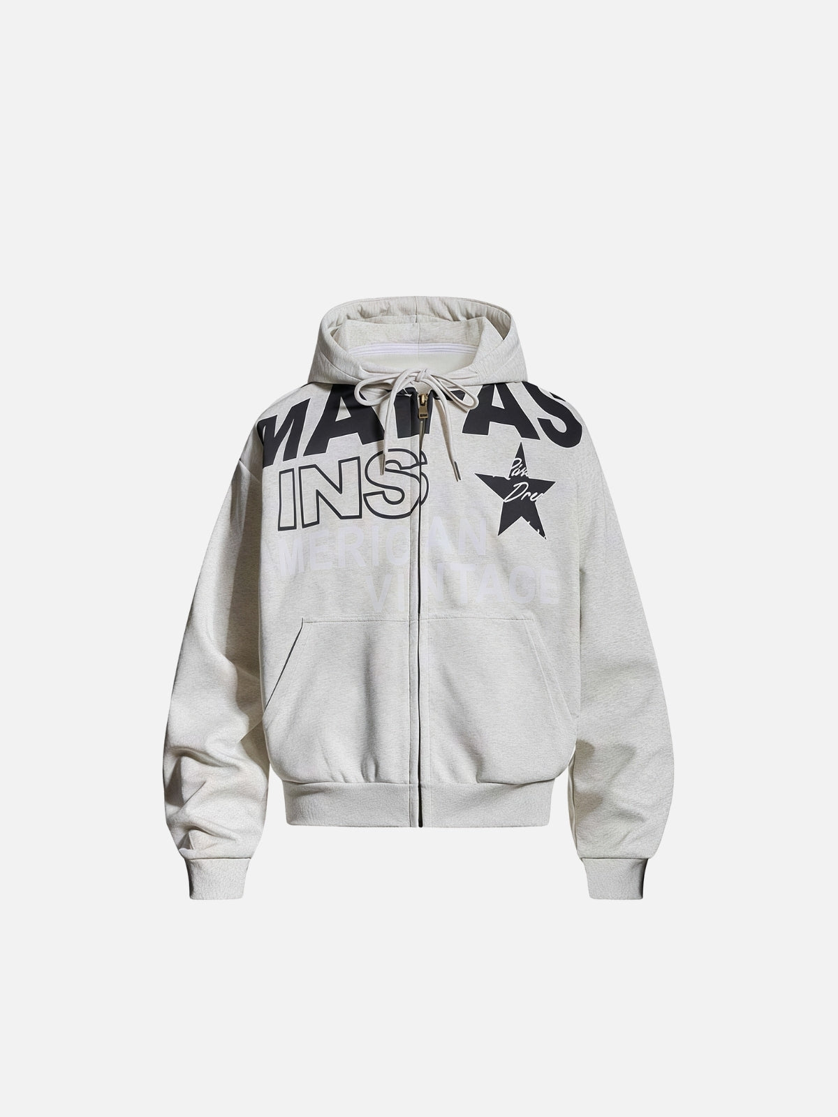 Haaura Vintage Graphic Zip Up Hoodie