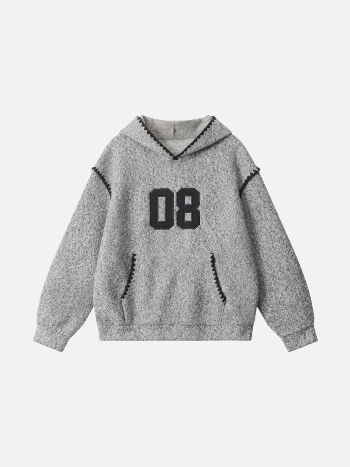 Haaura 08 Graphic Cropped Pullover Hoodie