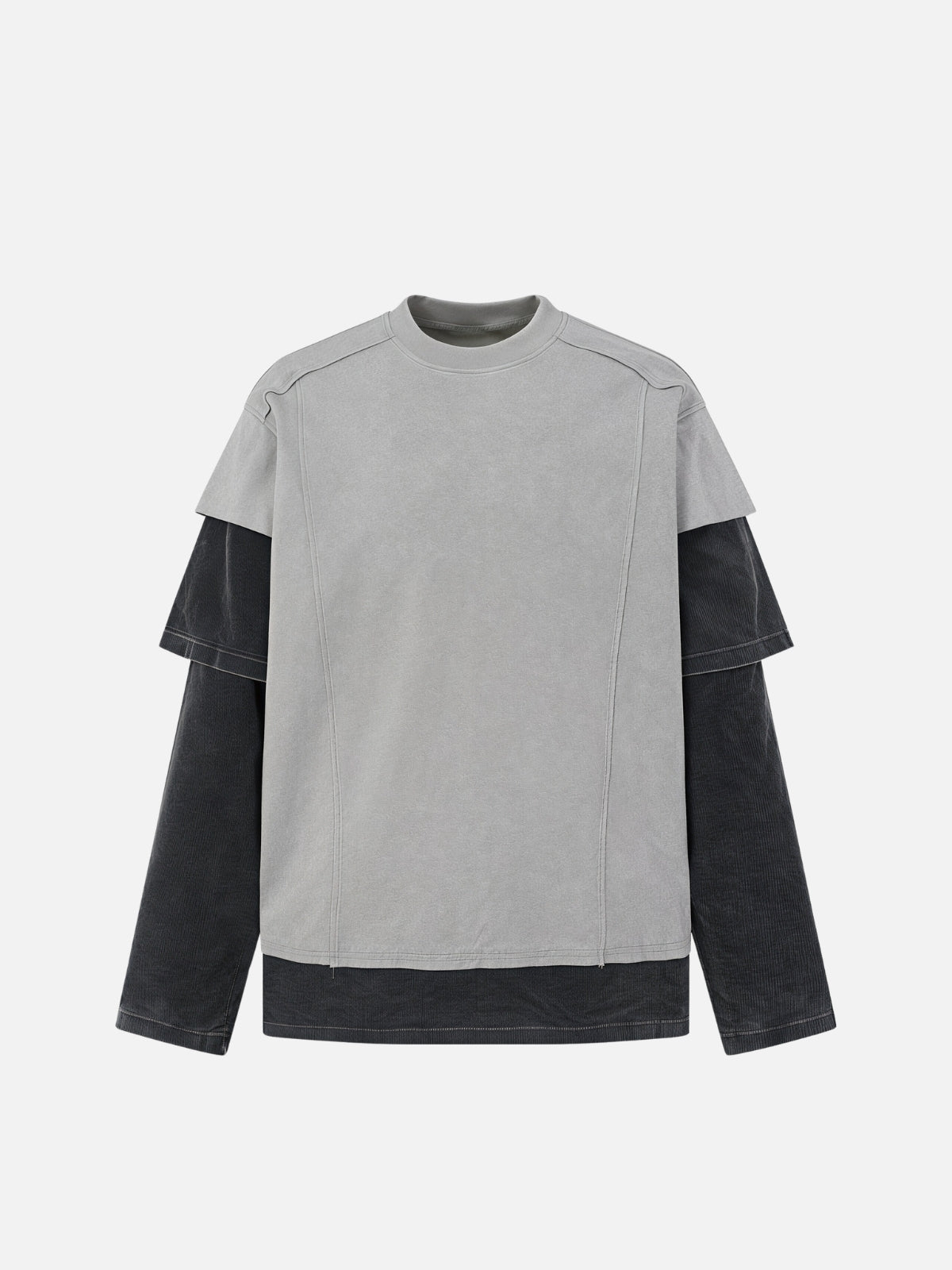 Haaura Washed Layered Long Sleeve Tee