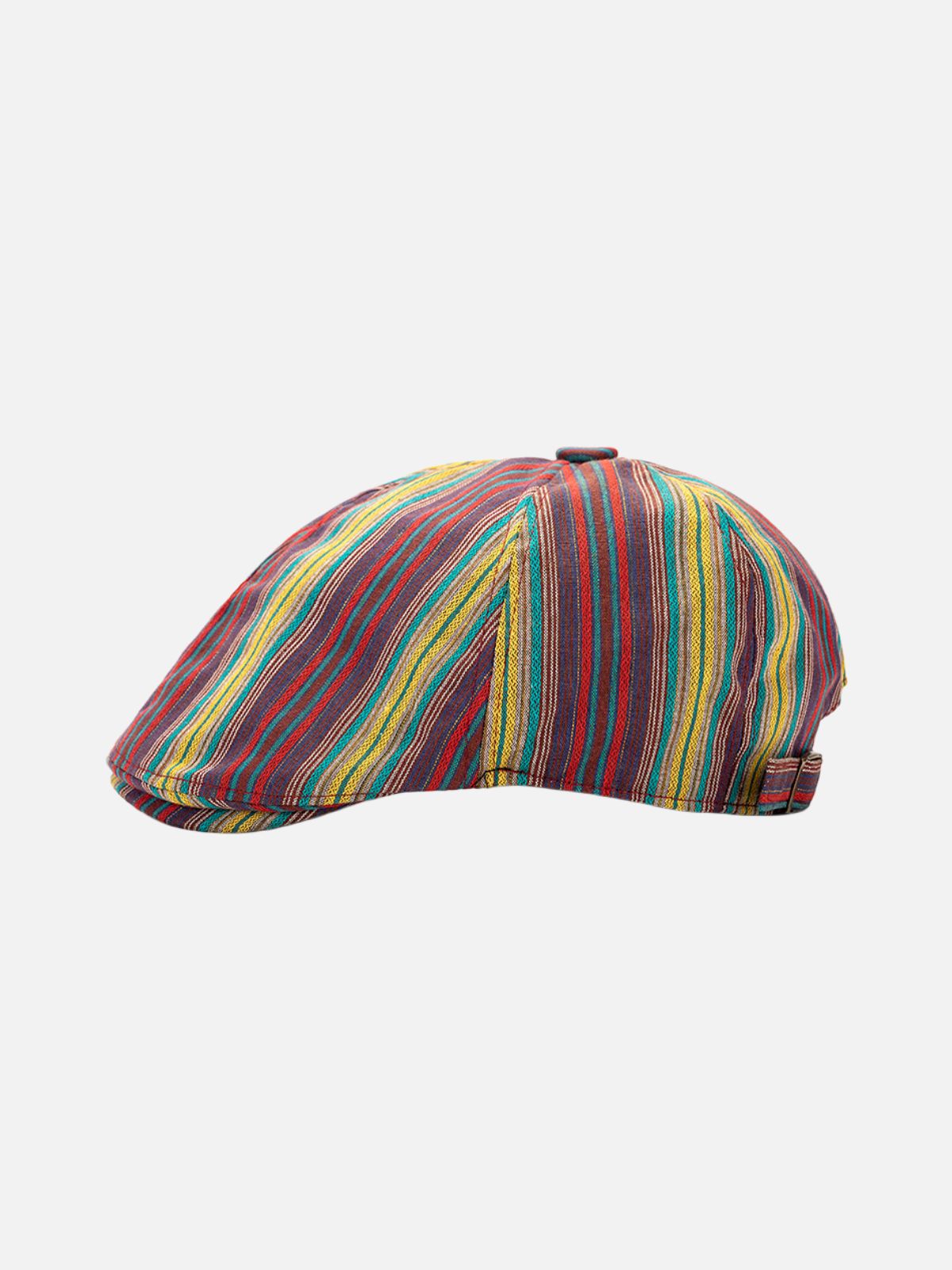 Striped Newsboy Cap