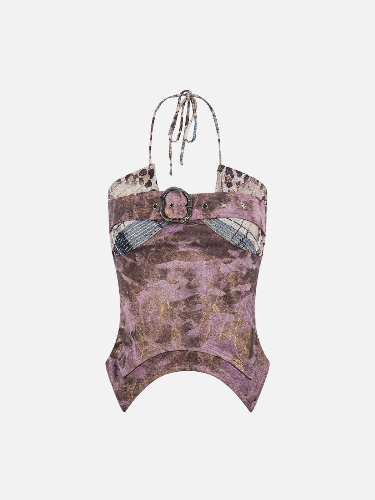 Haaura Belted Halter Top