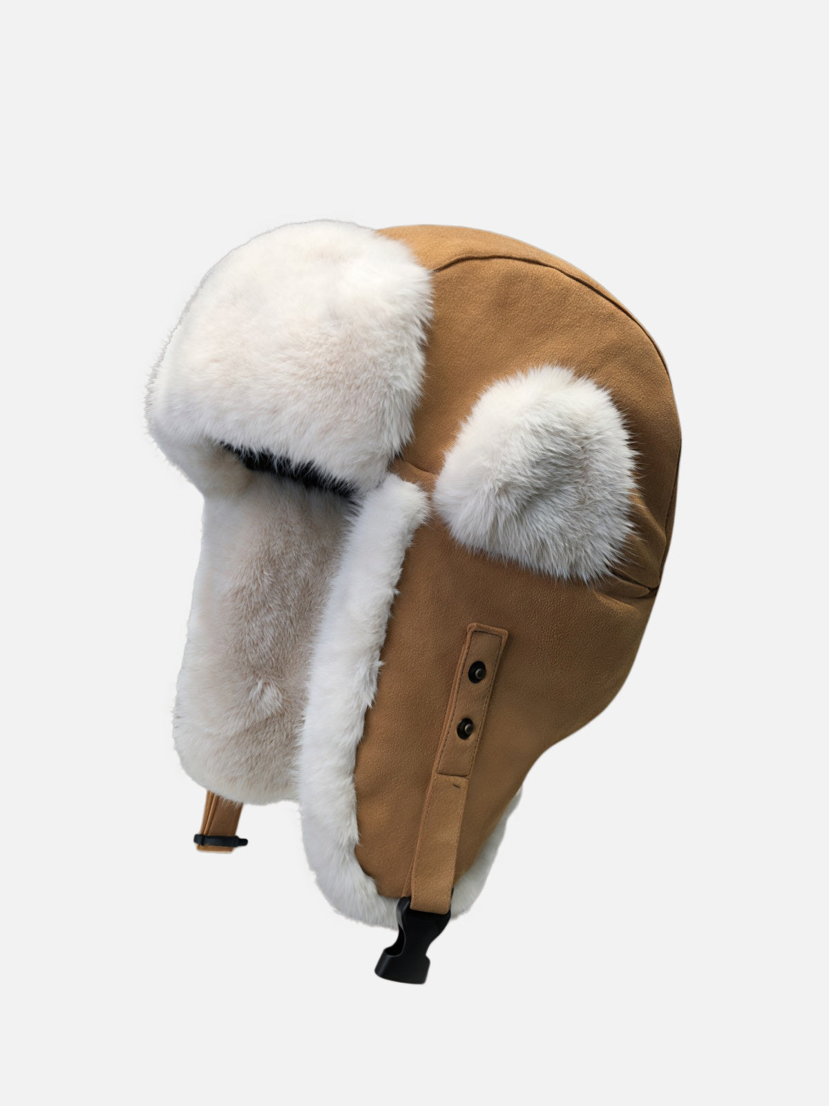 Fluffy Side Pom Trapper Hat