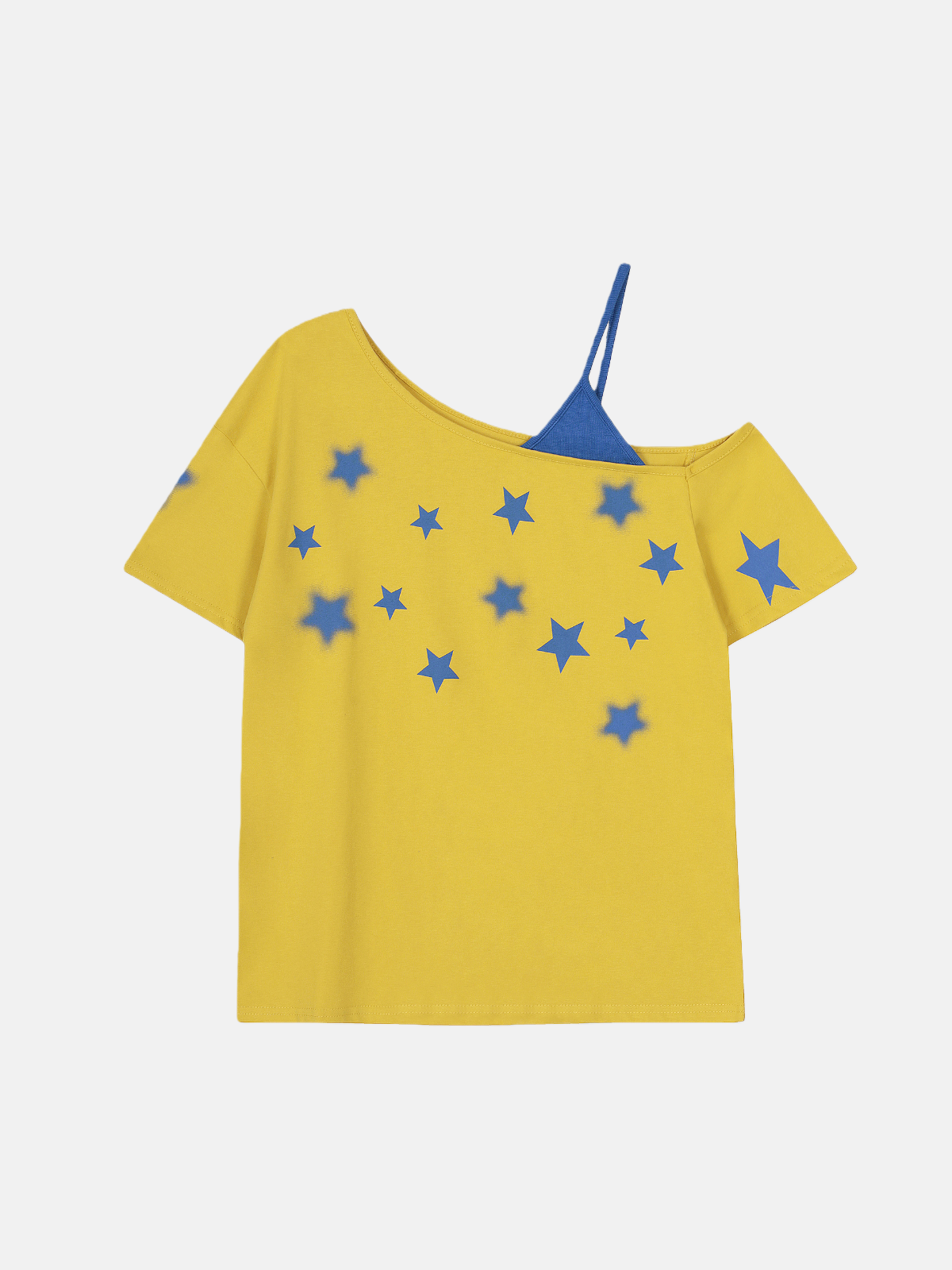 Haaura Star Graphic Off-The-Shoulder Tee