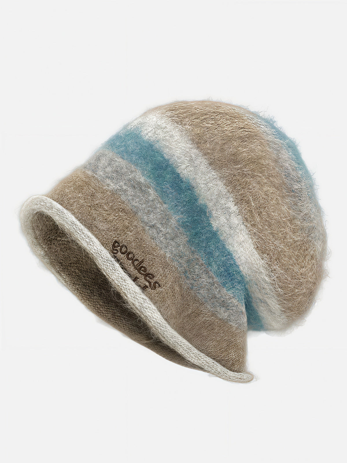 Fluffy Stripe Beanie