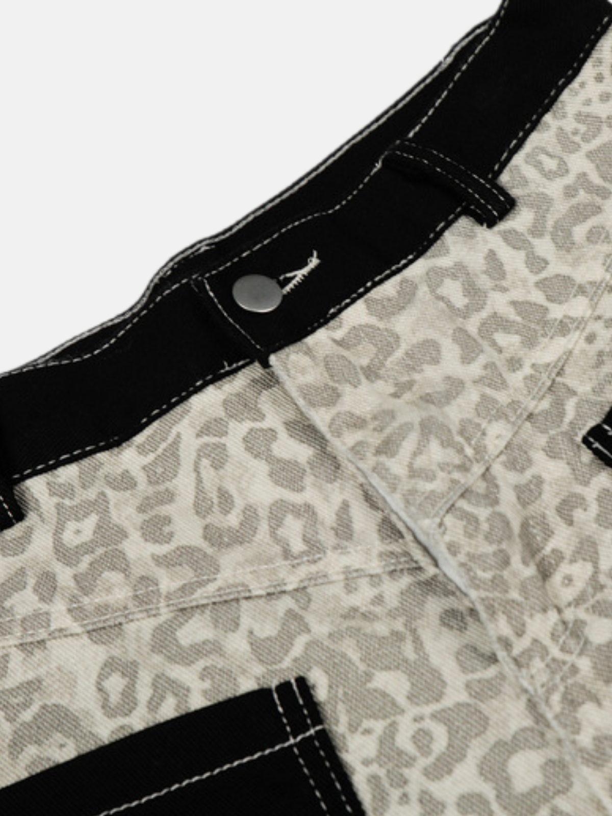 Haaura Leopard Print Wide-Leg Pants