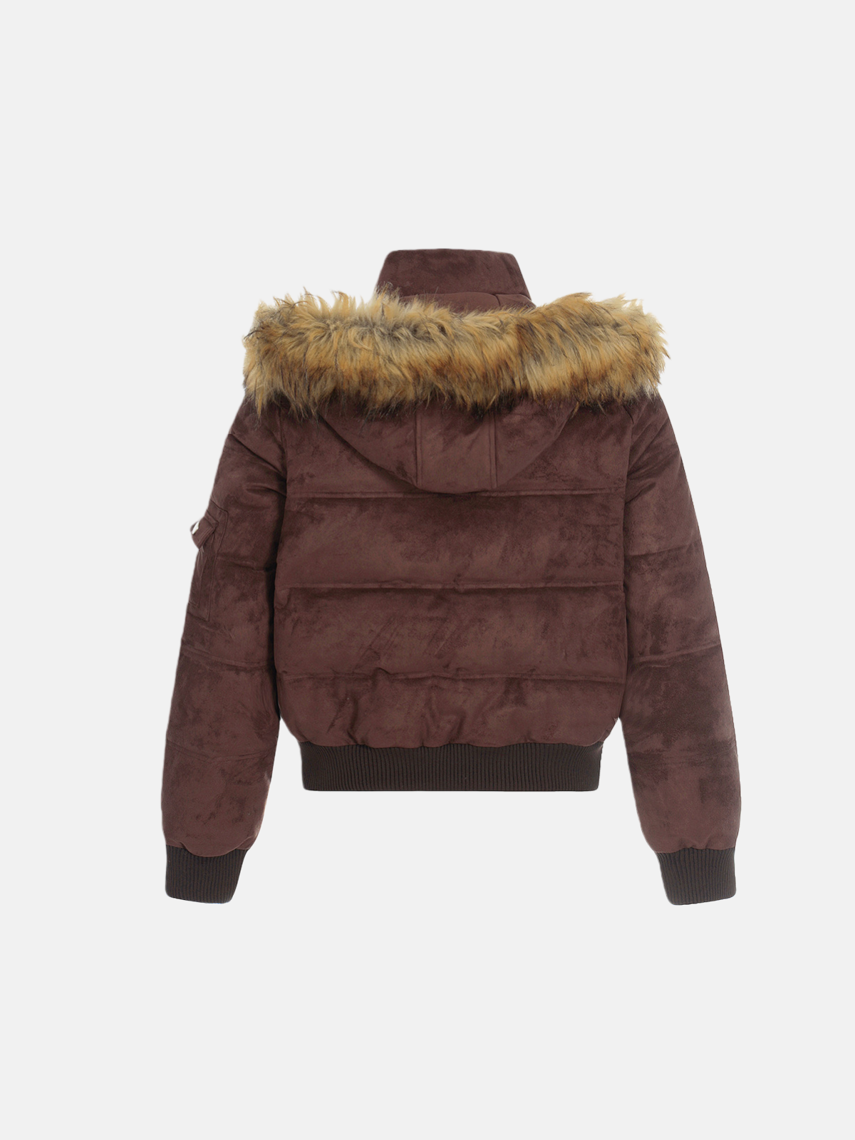 Haaura Faux Suede Metal Toggle Coat