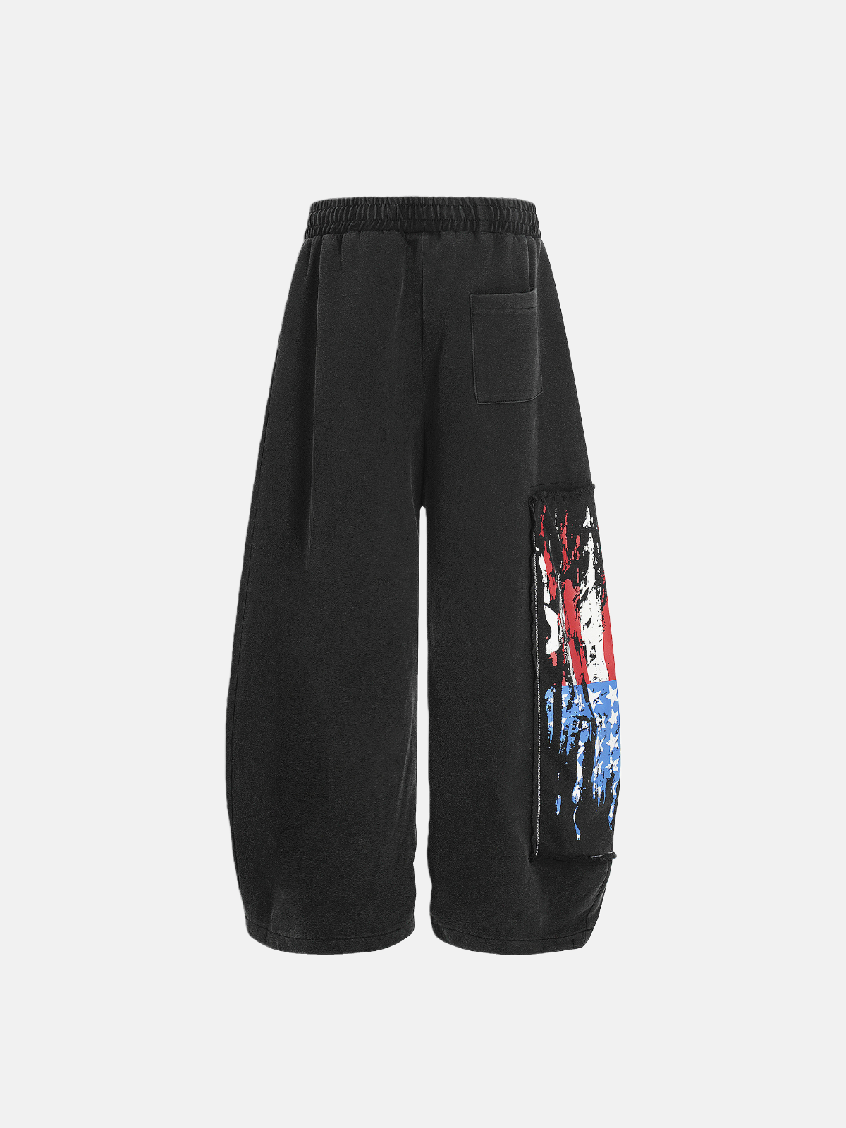 Haaura Patch & Badge Drawstring Super Baggy Sweatpants