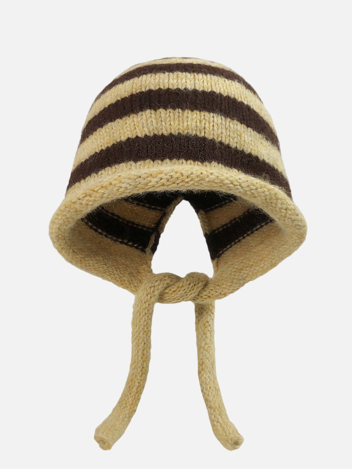 Stripe Knit Earflap Hat