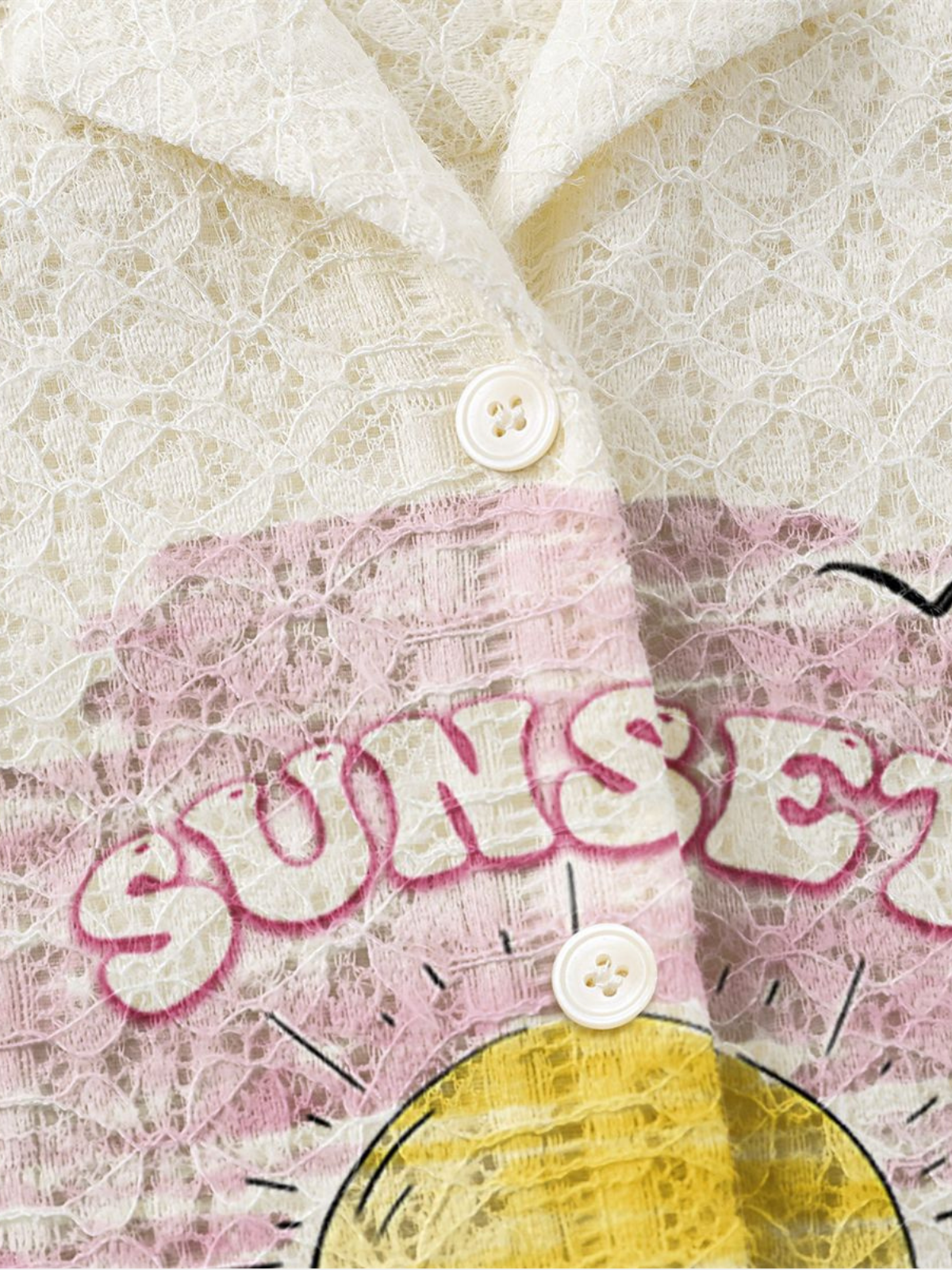 Haaura Sunset Beach Print Shirt