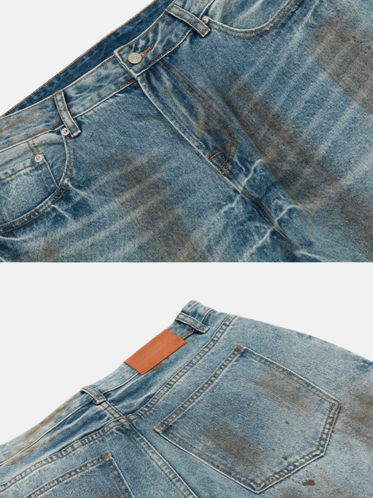 Haaura Rip Wash Super Baggy Jeans