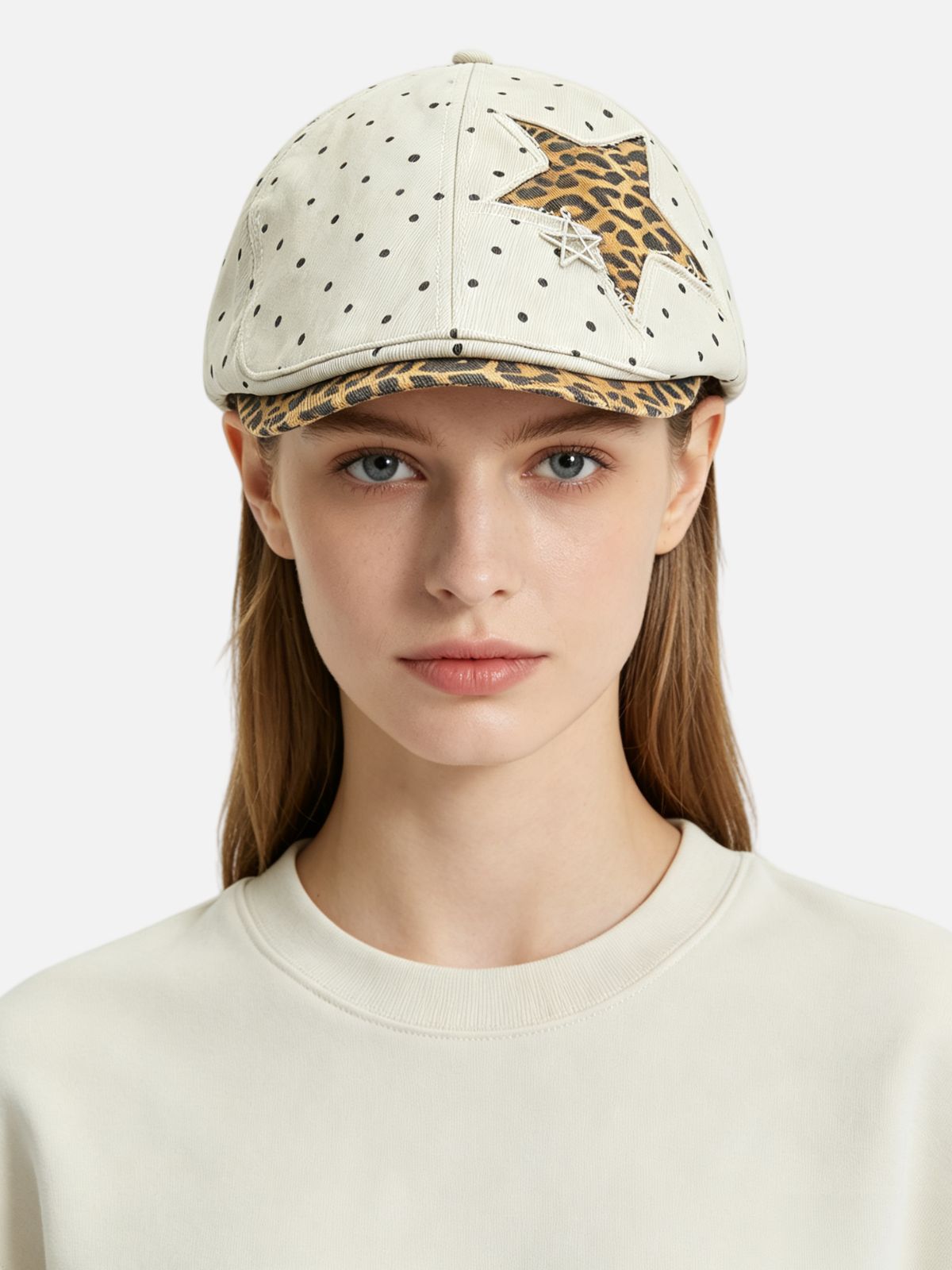 Leopard Star Polka Dot Beret