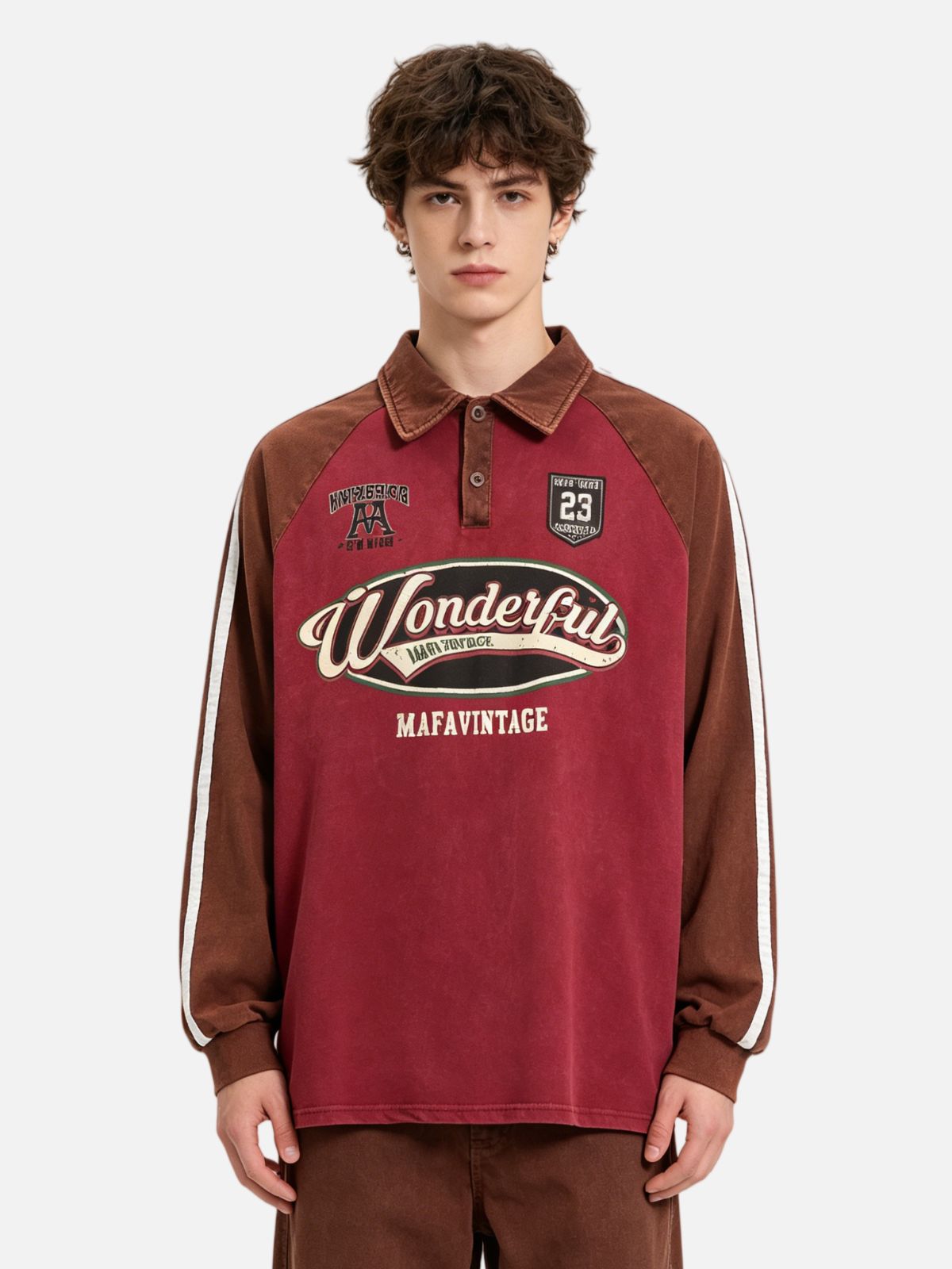 Haaura New York 23 Color Block Polo Shirt