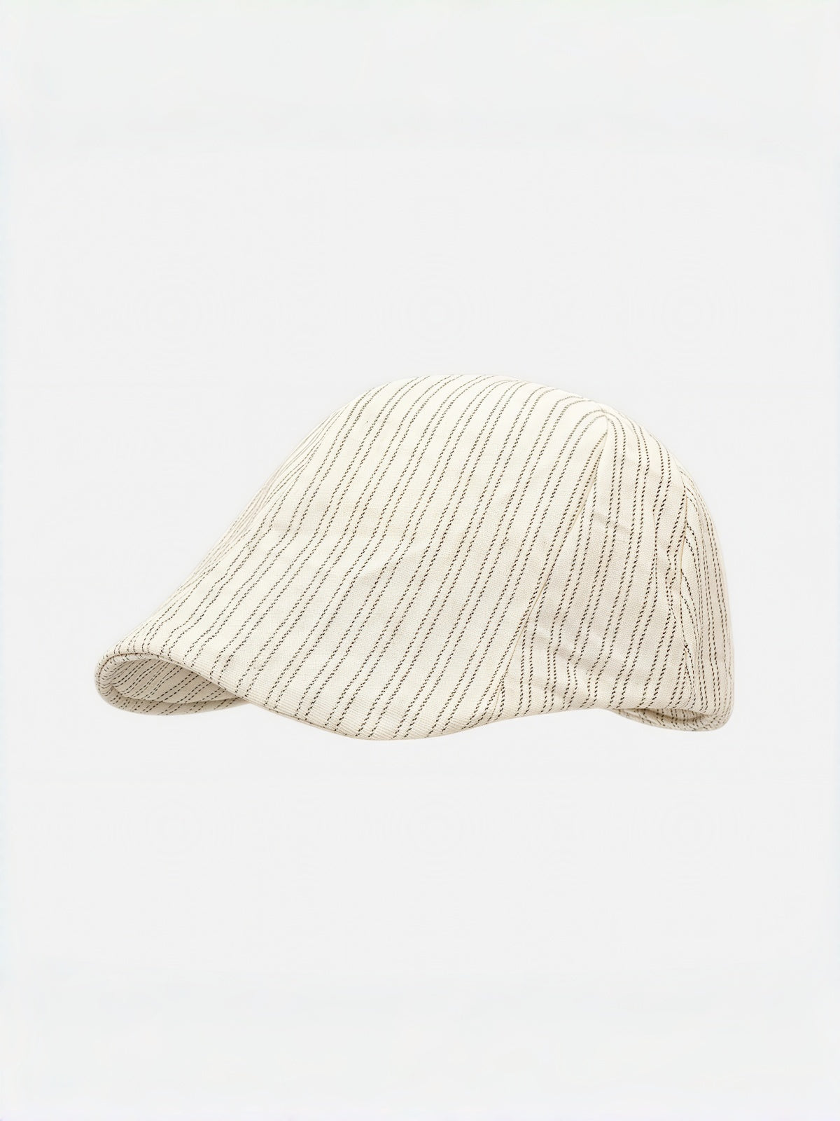 Stripe Knit Flat Cap