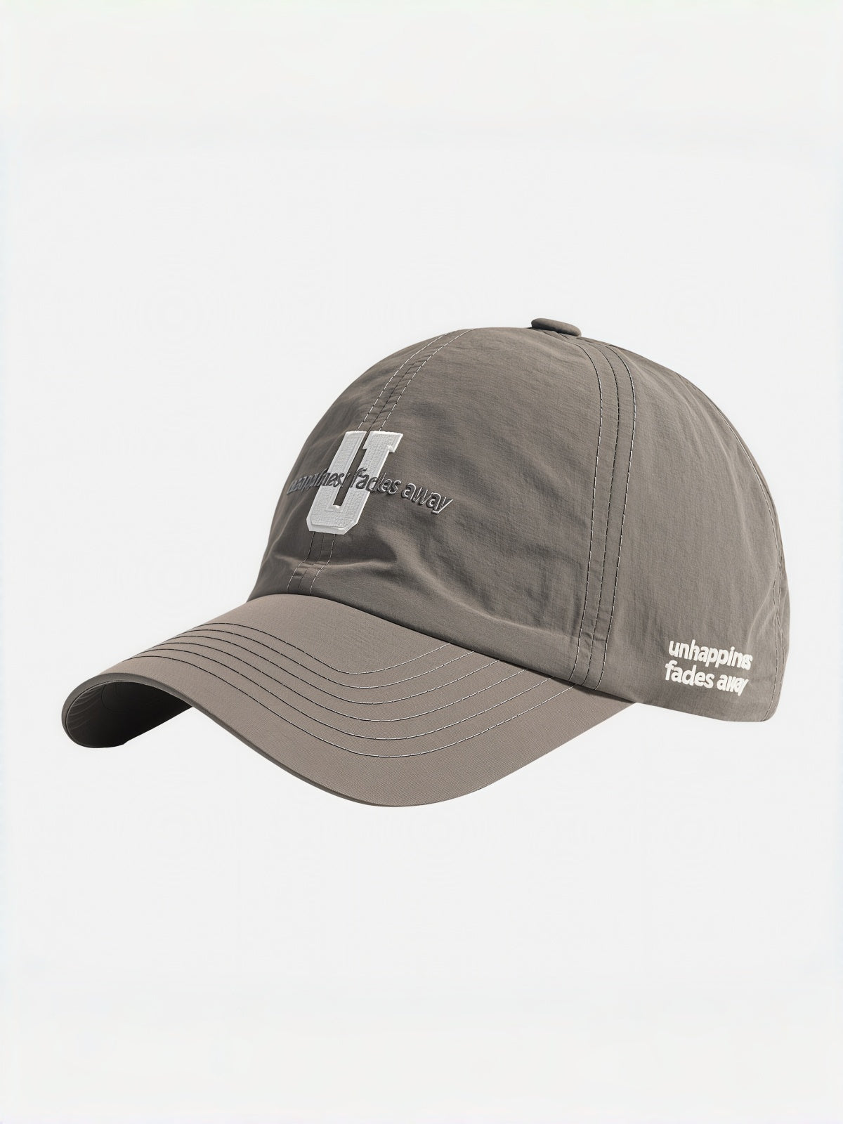 "Unhappiness Fades Away" Embroidered Cap