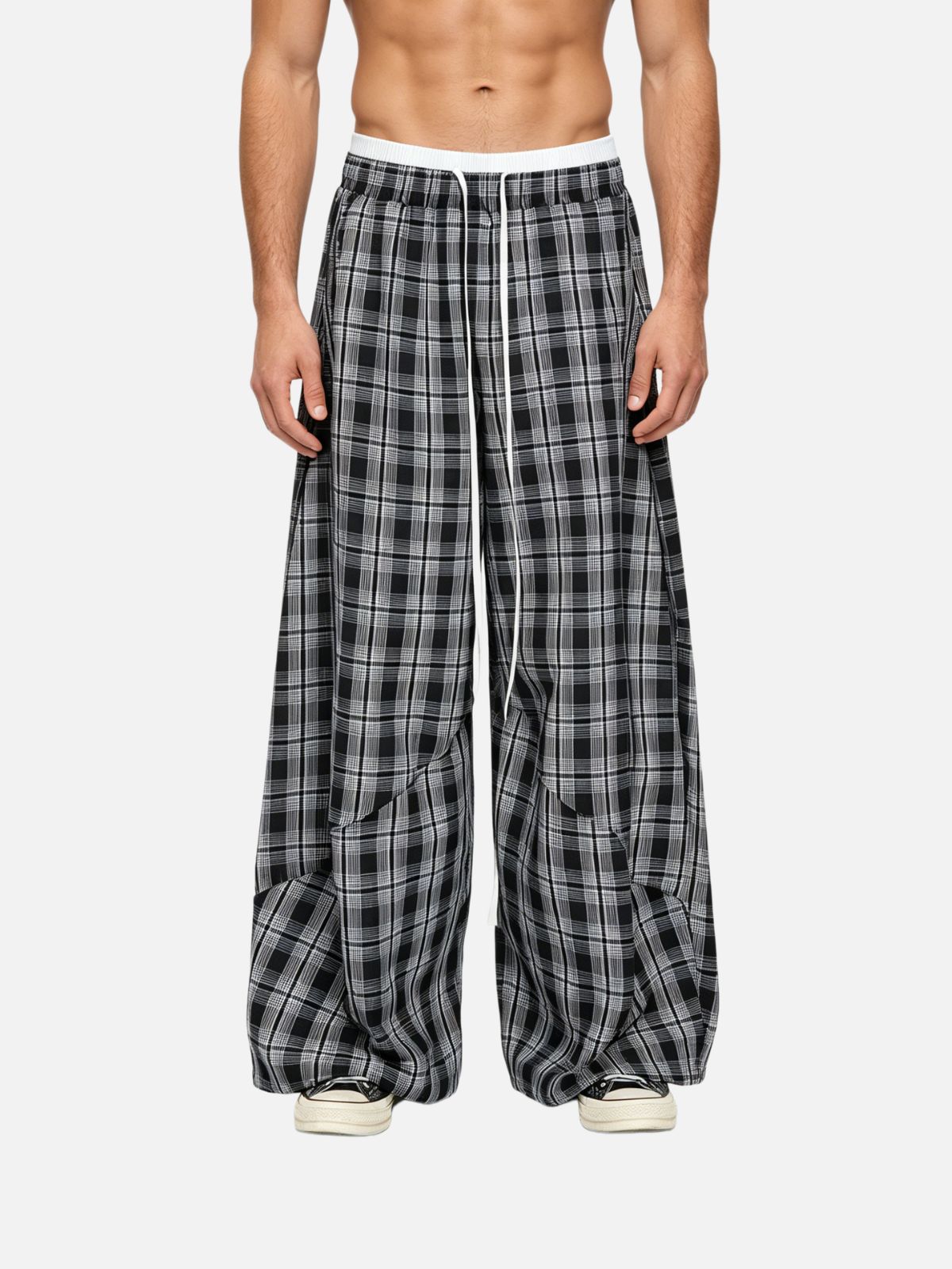 Haaura Double Waist Baaggy Pants