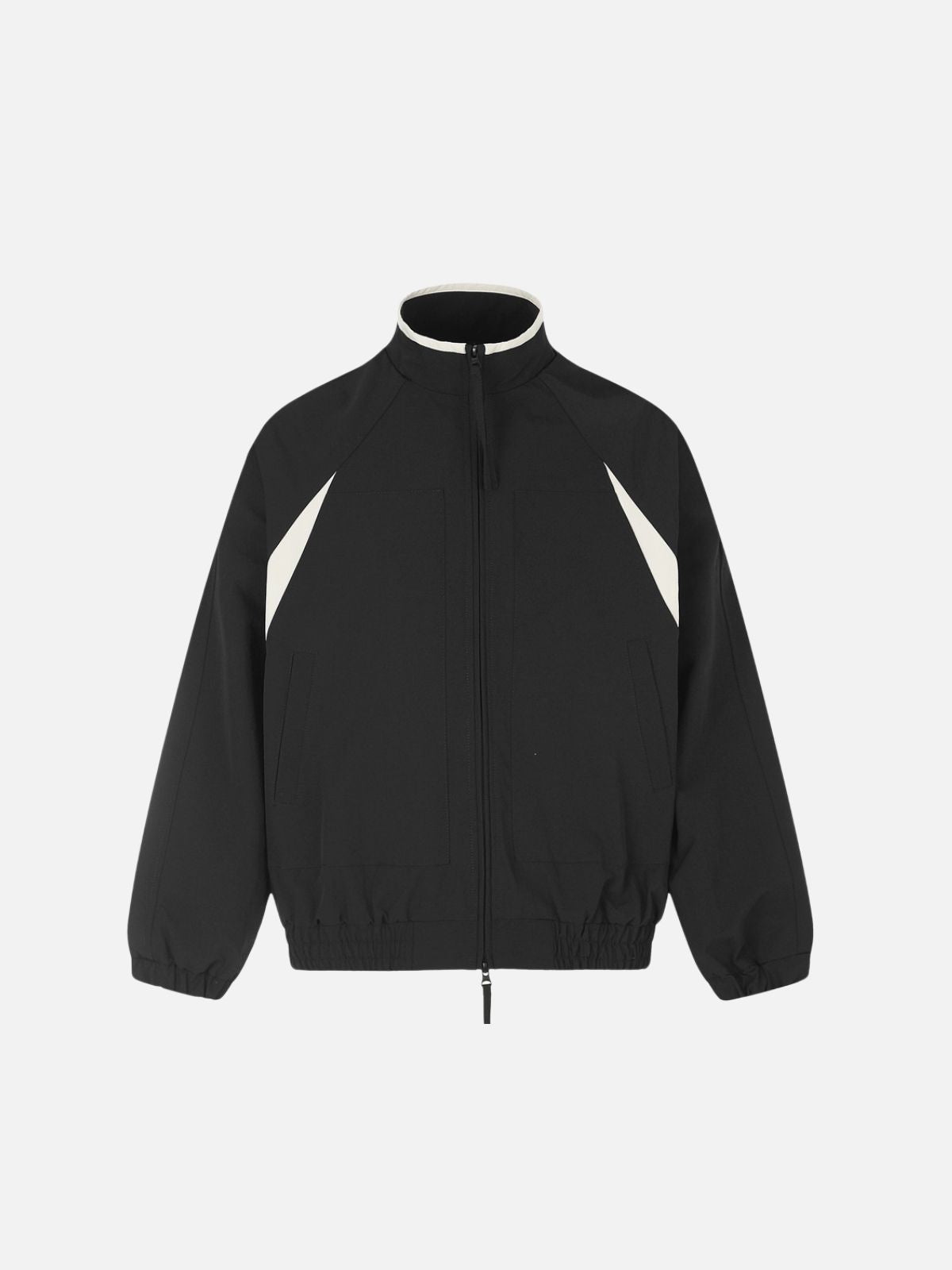 Haaura Contrast Panel Zip Up Jacket