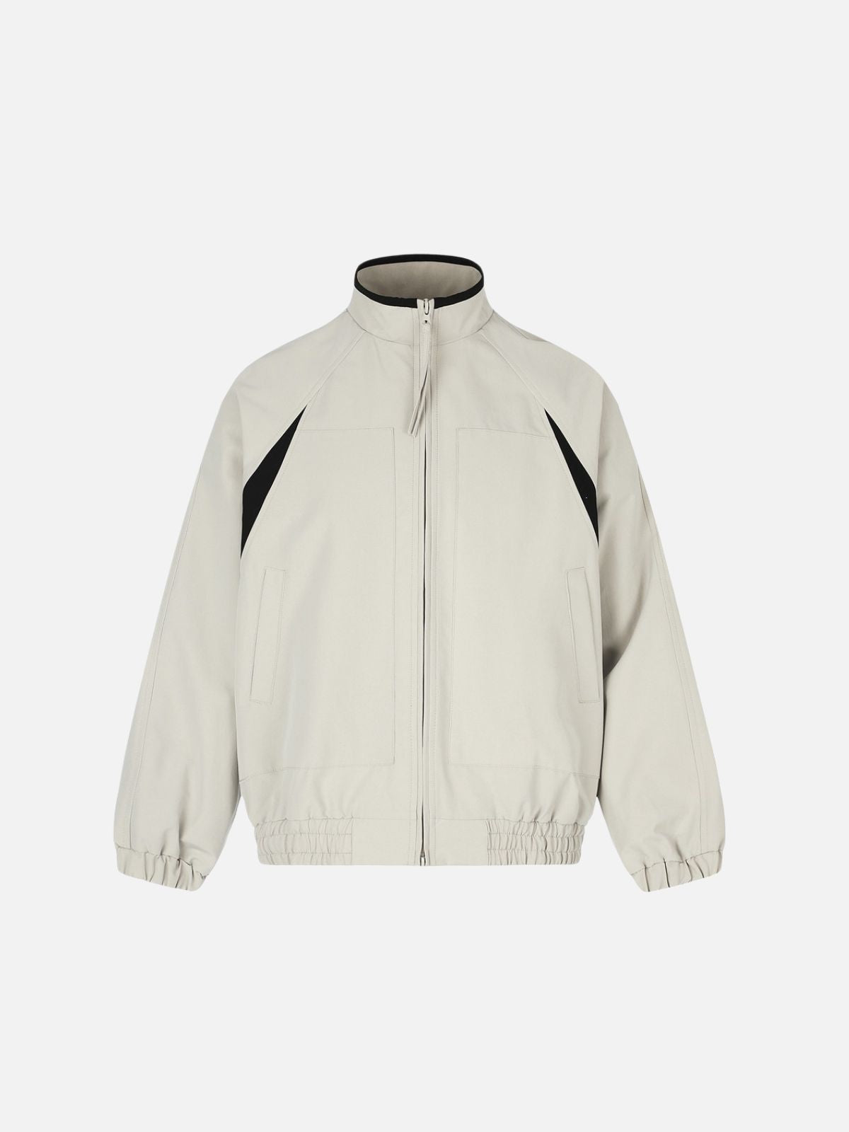 Haaura Contrast Panel Zip Up Jacket