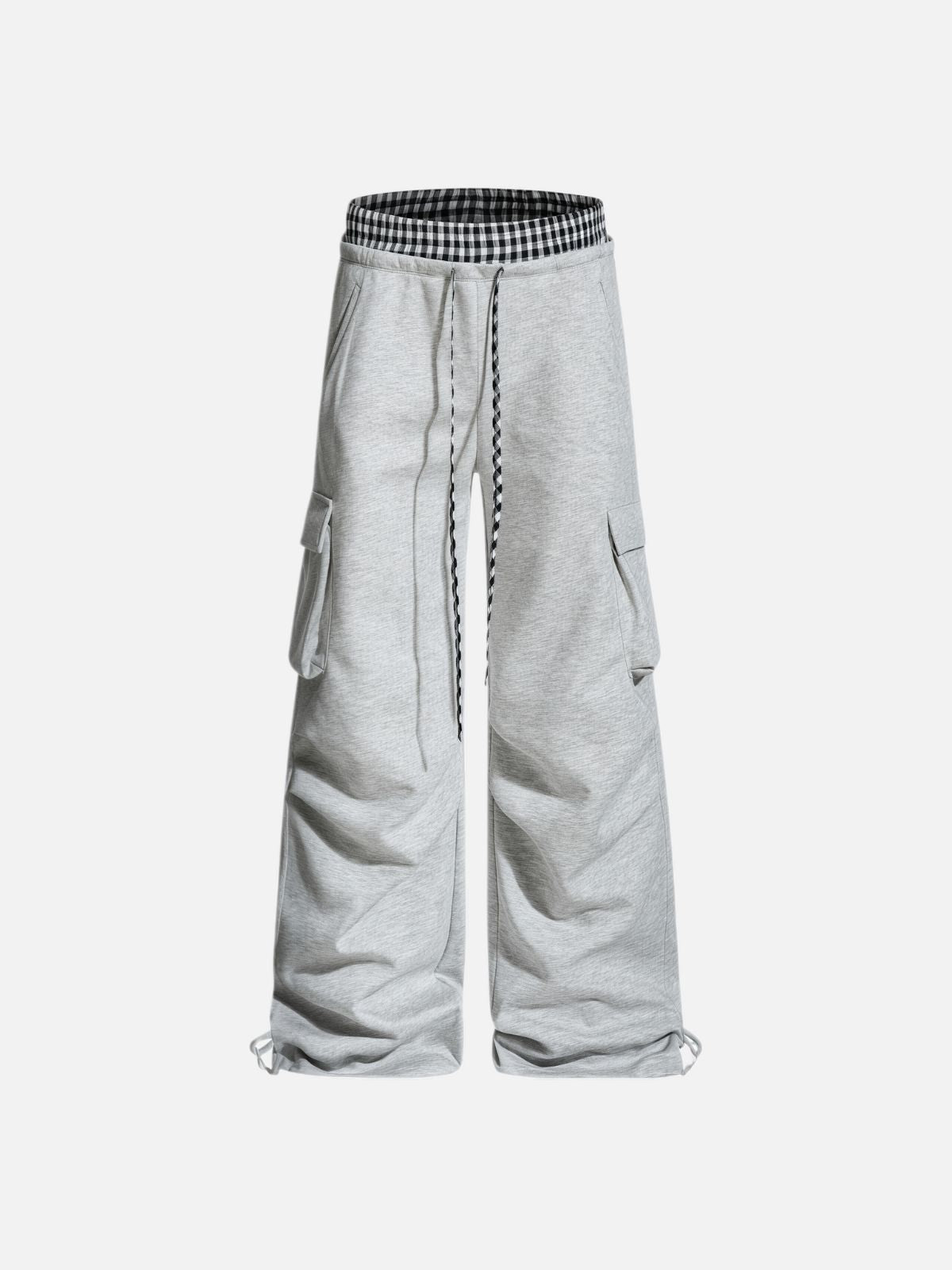 Haaura Checkerboard Waist Sweatpants