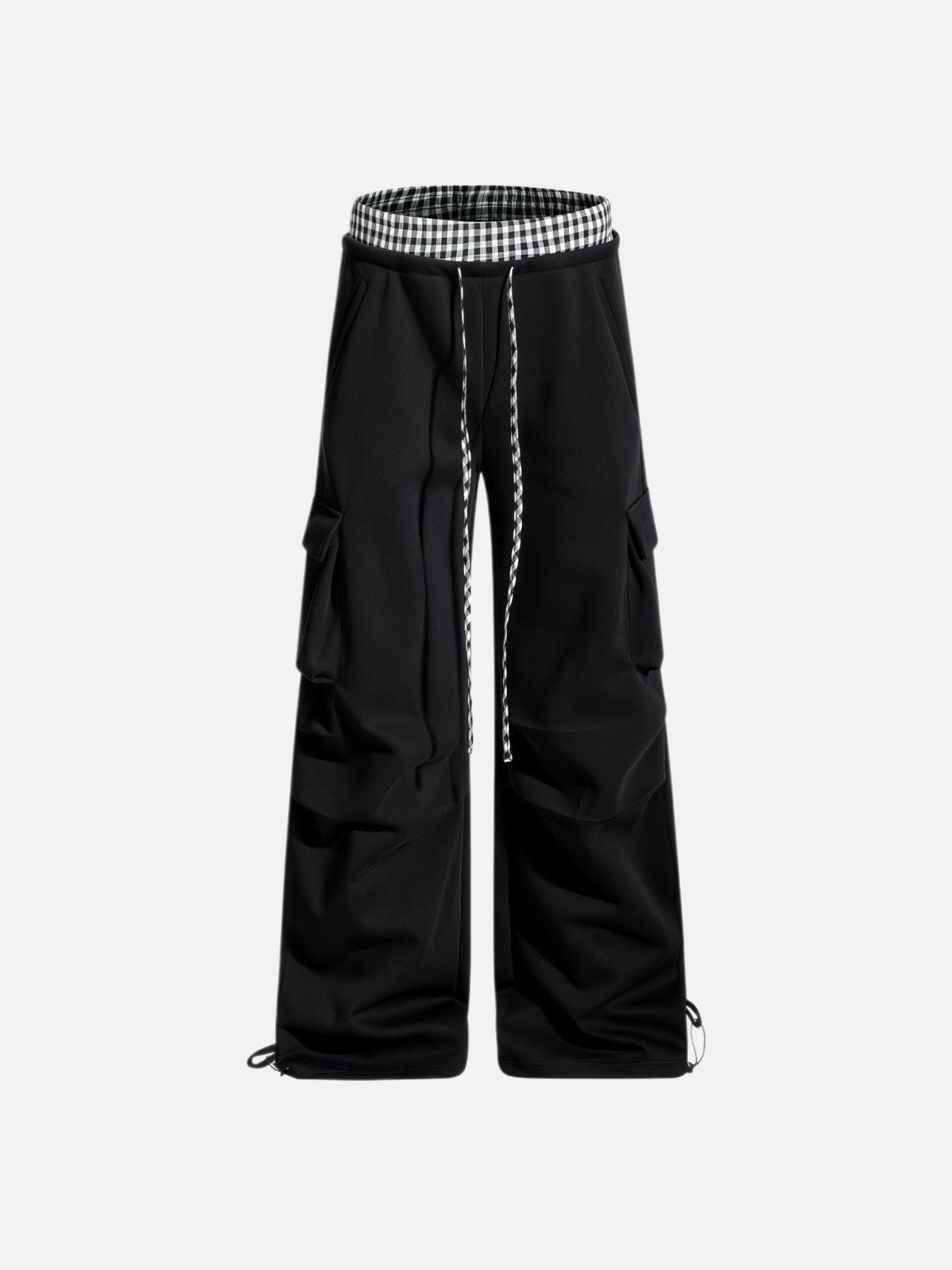 Haaura Checkerboard Waist Sweatpants