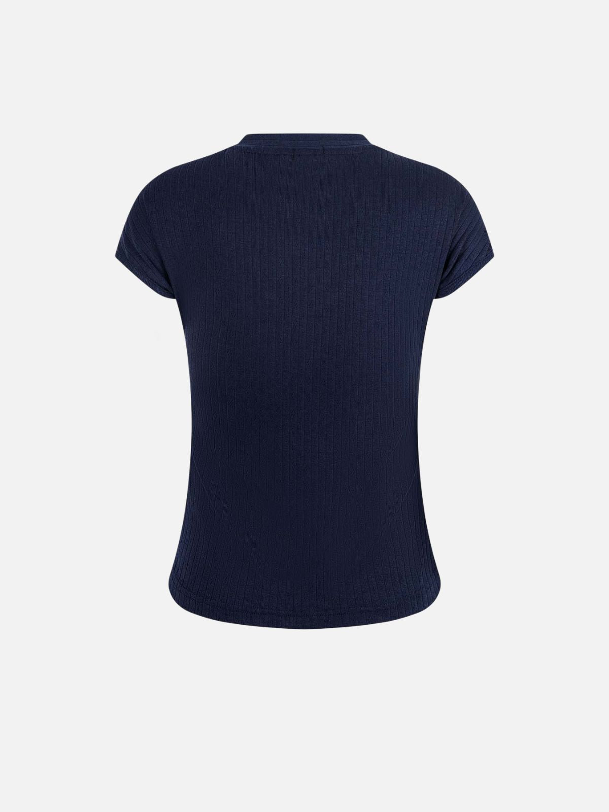 Haaura Ribbed Tie-Neck Tee