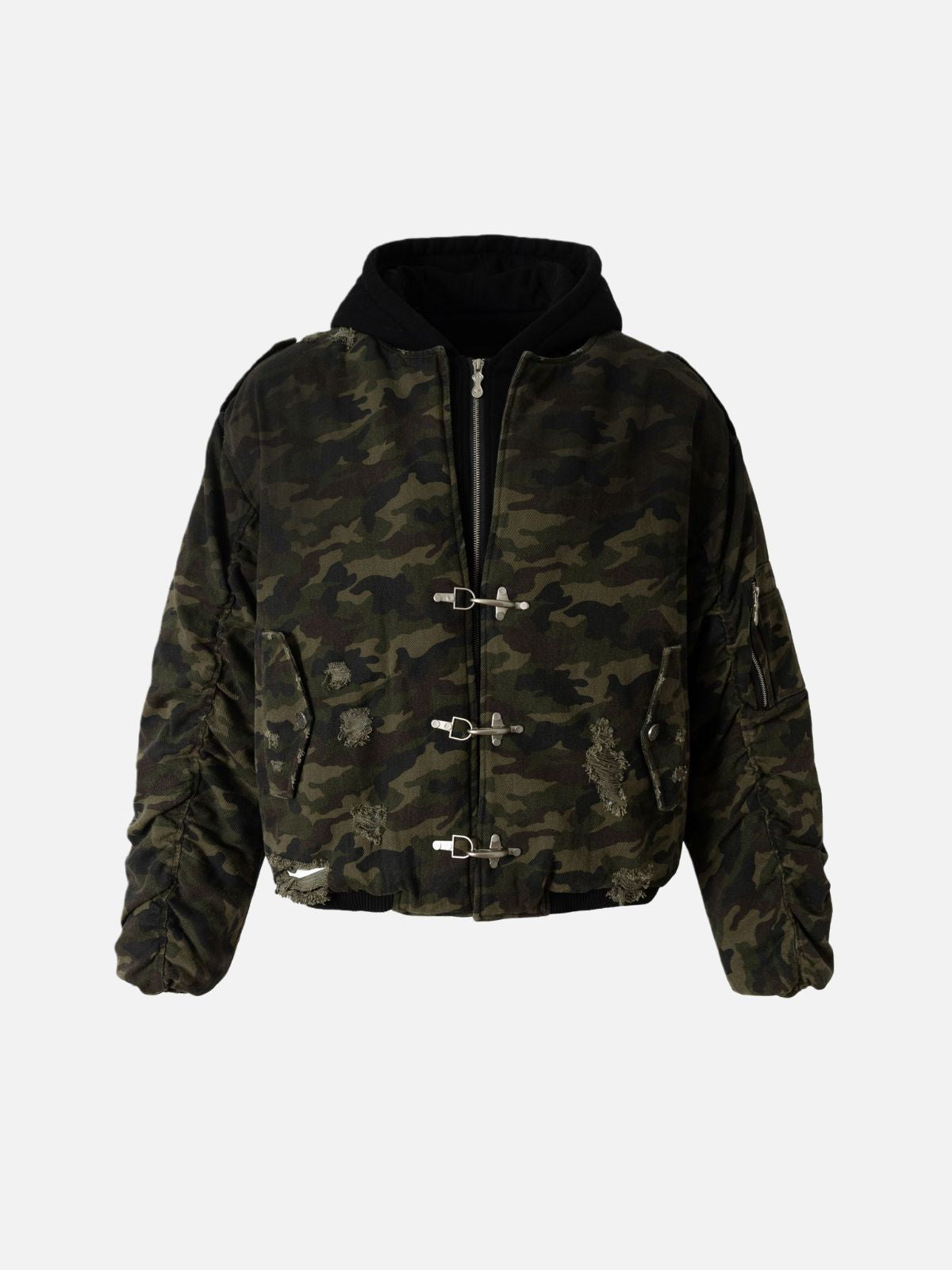Haaura Utility Camo Bomber Jacket