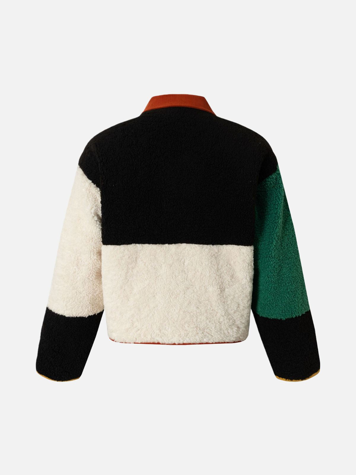 Haaura Color Block Sherpa Bomber Jacket