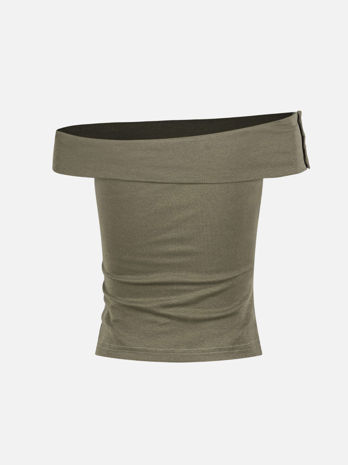 Haaura CAMO Studded Off-Shoulder Tube Top