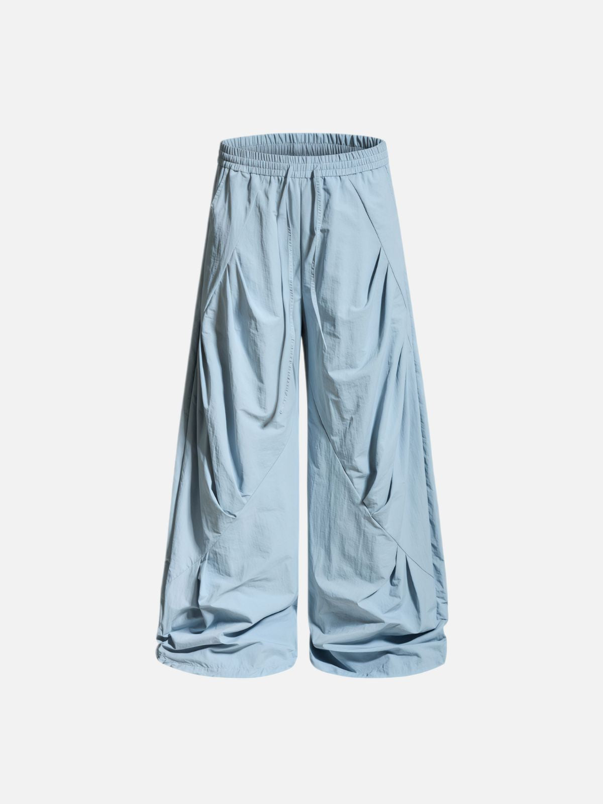 Haaura Pleated Panel Baggy Barrel Pants