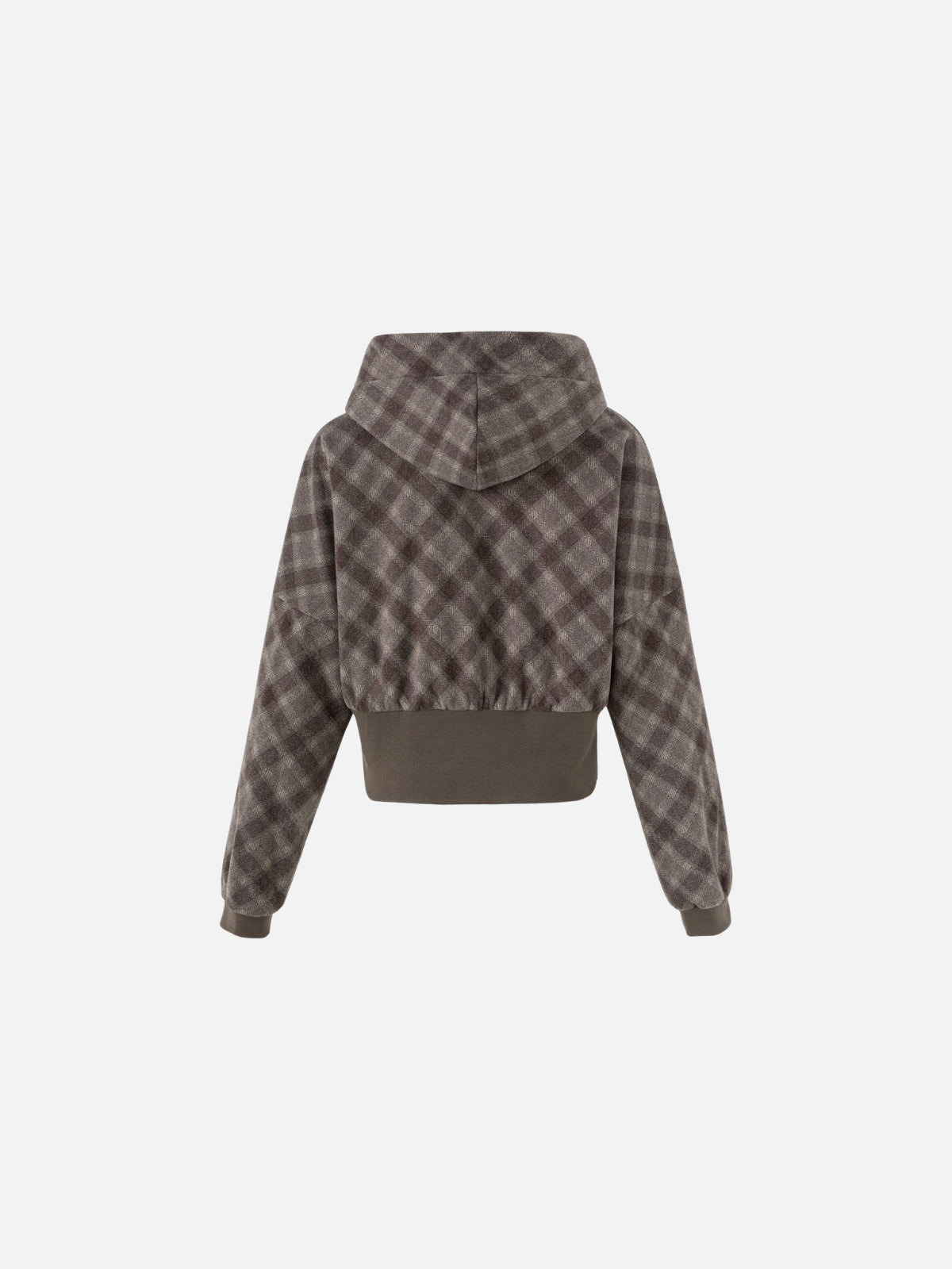 Haaura Argyle Zip Up Hoodie