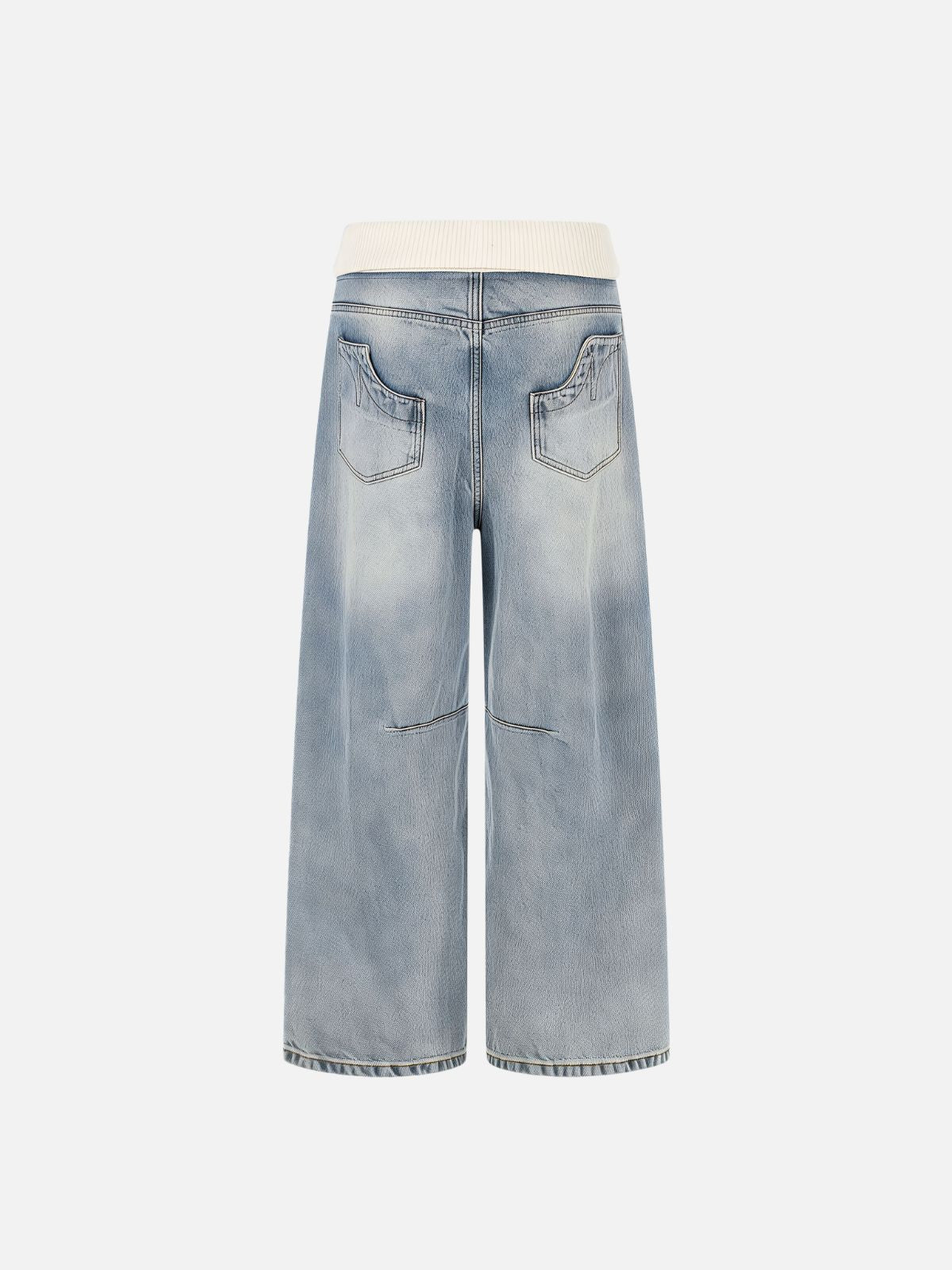 Haaura Ribbed Waistband Jeans