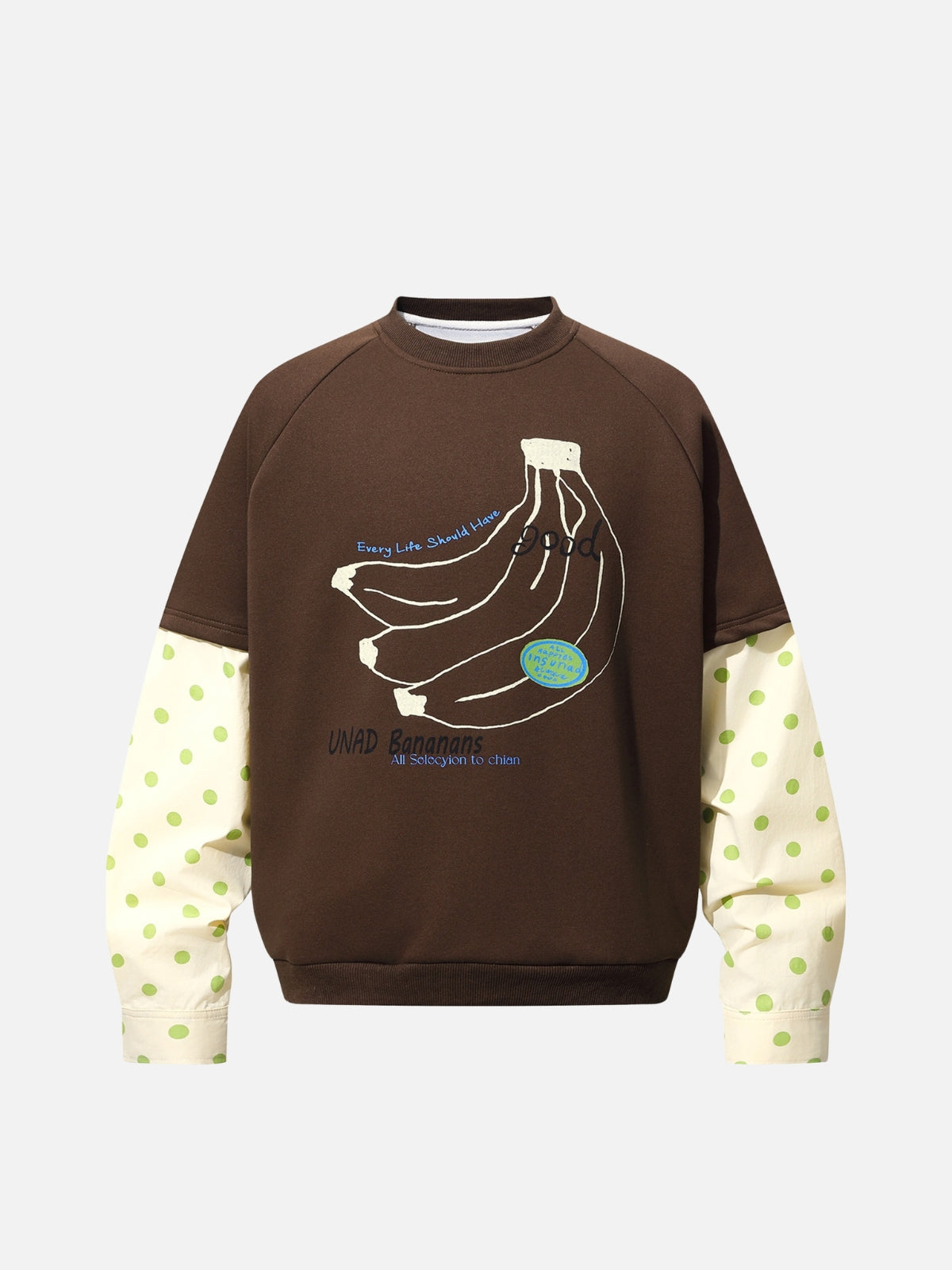 Haaura Banana Graphic Layered Sweatshirt
