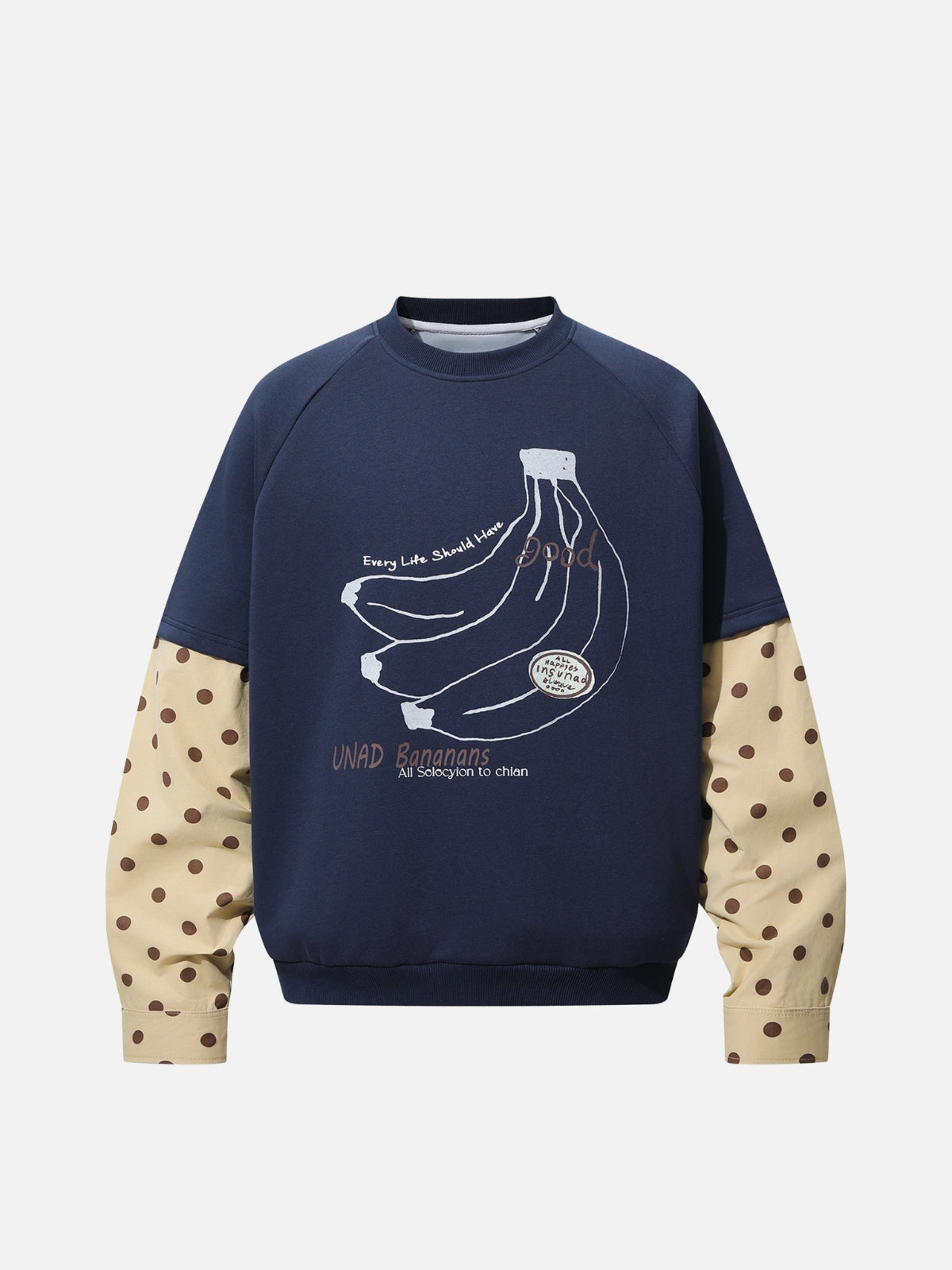 Haaura Banana Graphic Layered Sweatshirt