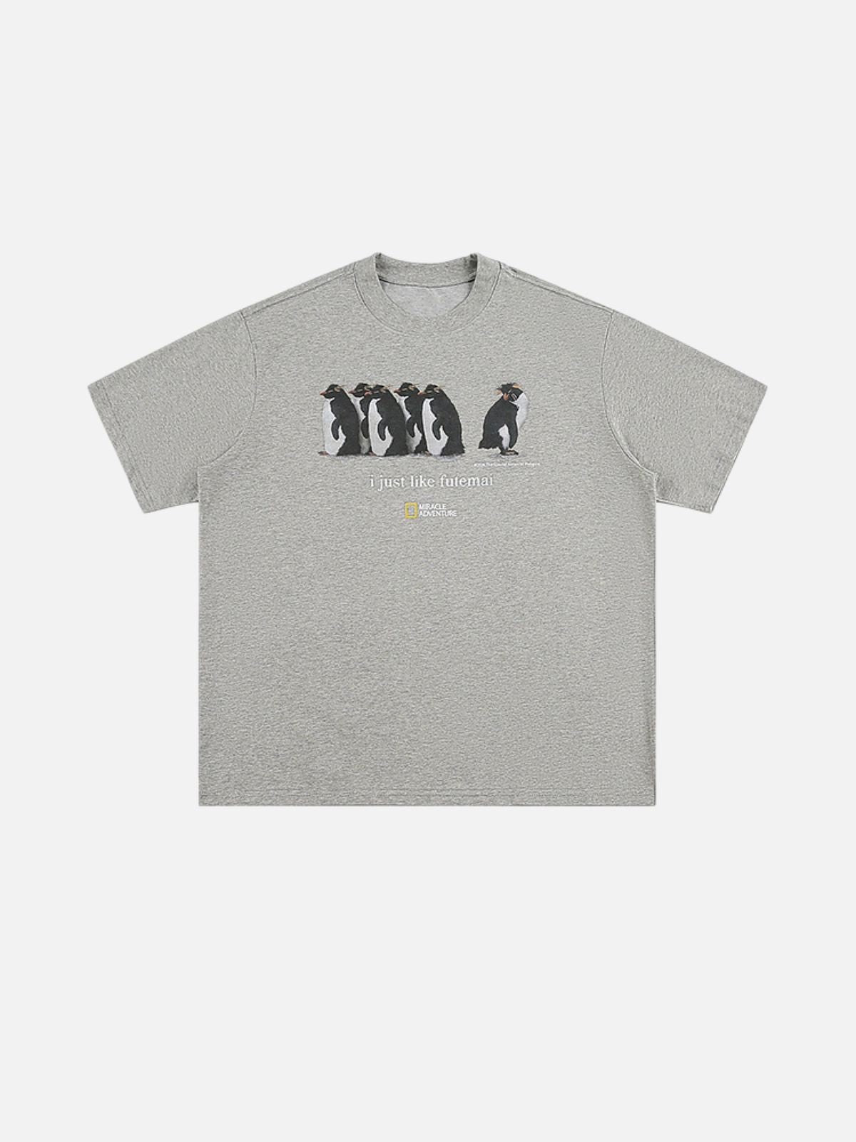 Haaura I Just Like Futemai Penguin Graphic Tee