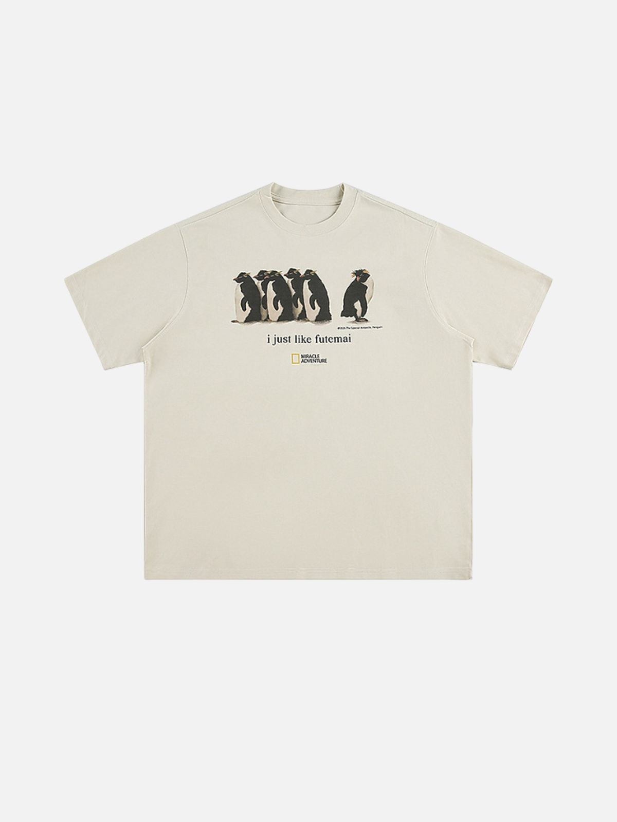 Haaura I Just Like Futemai Penguin Graphic Tee
