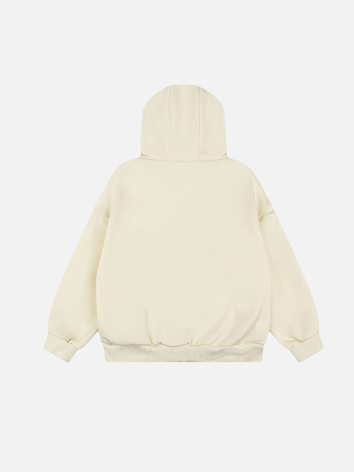 Haaura Boxy Studded Star Graphic Zip Up Hoodie