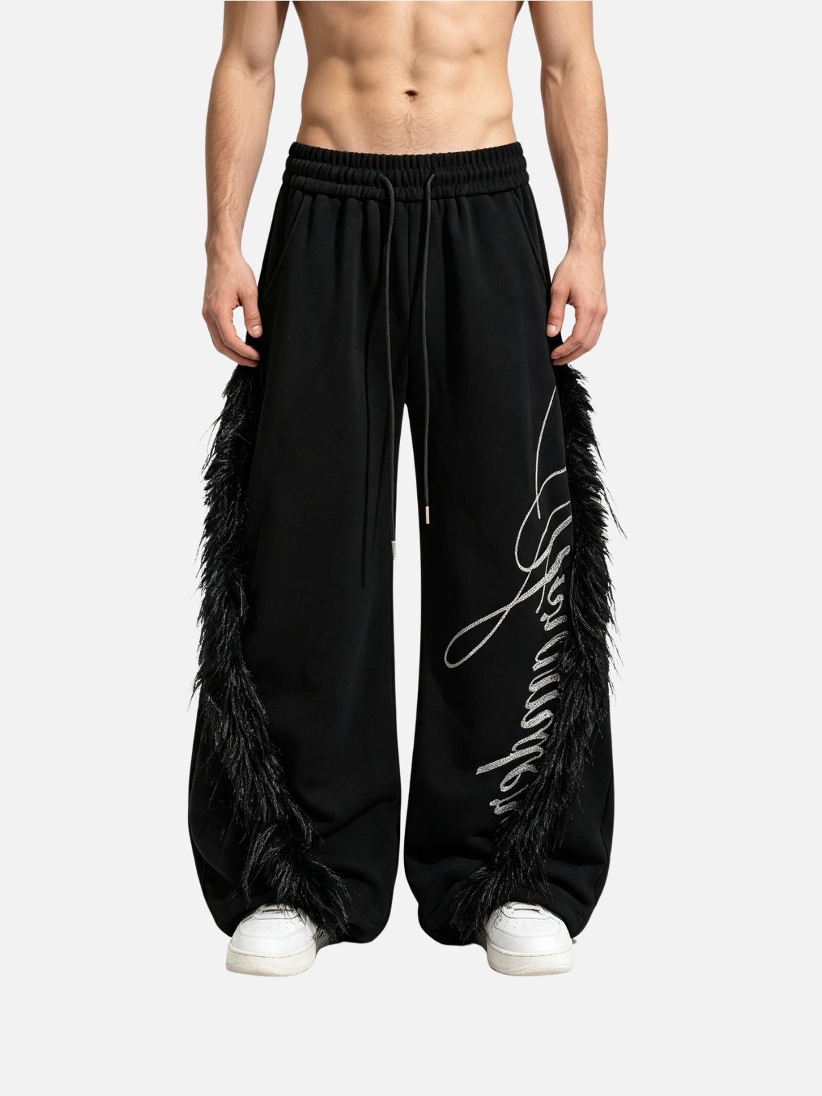 Haaura Feather Script Sweatpants