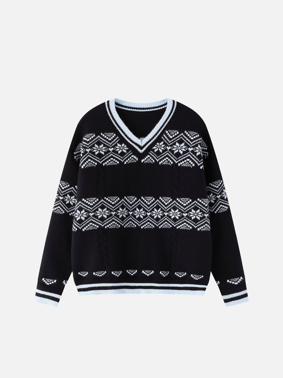 Haaura Fair Isle V-Neck Sweater