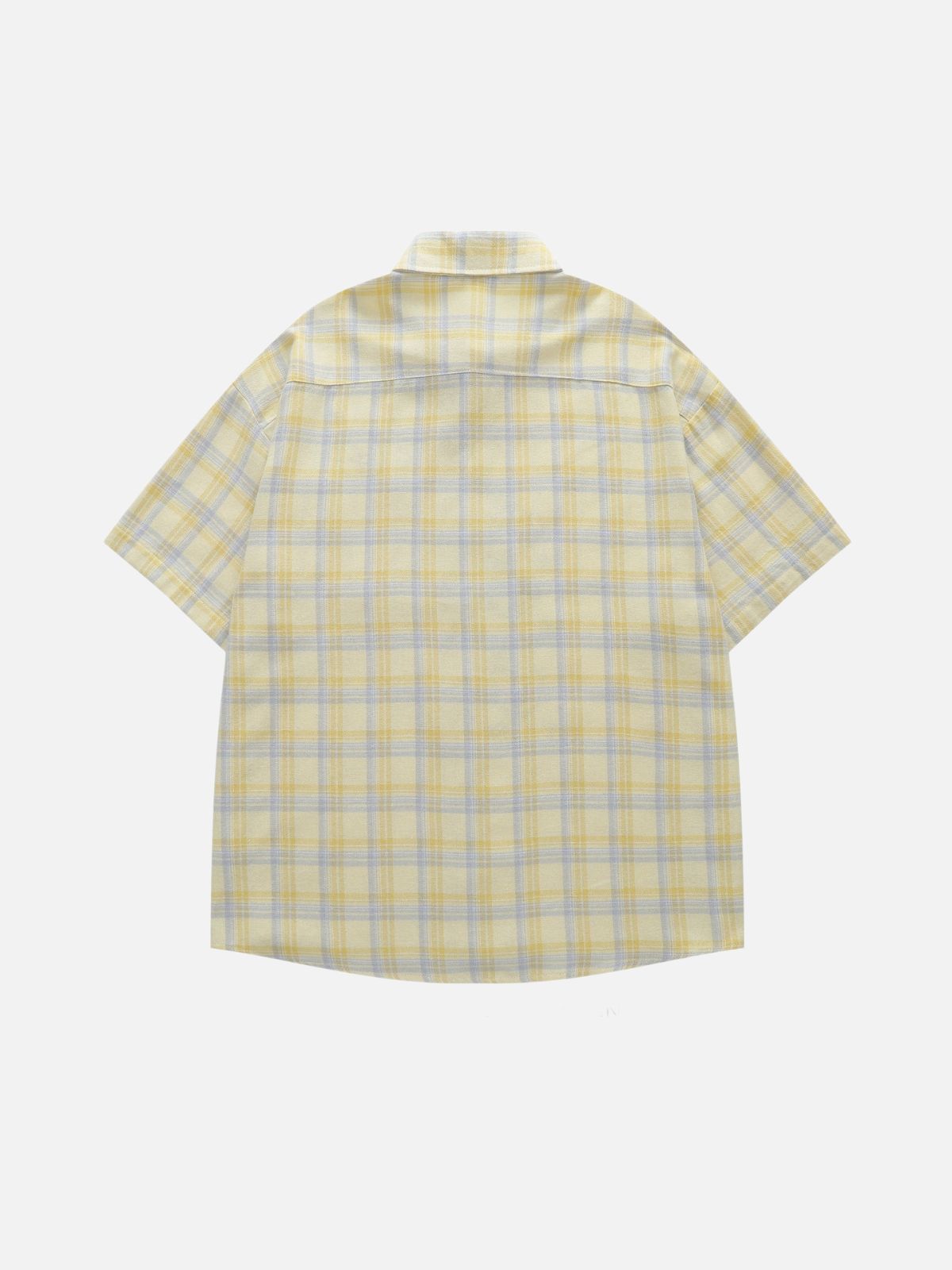 Haaura Pet Embroidered Plaid Short Sleeve Shirt
