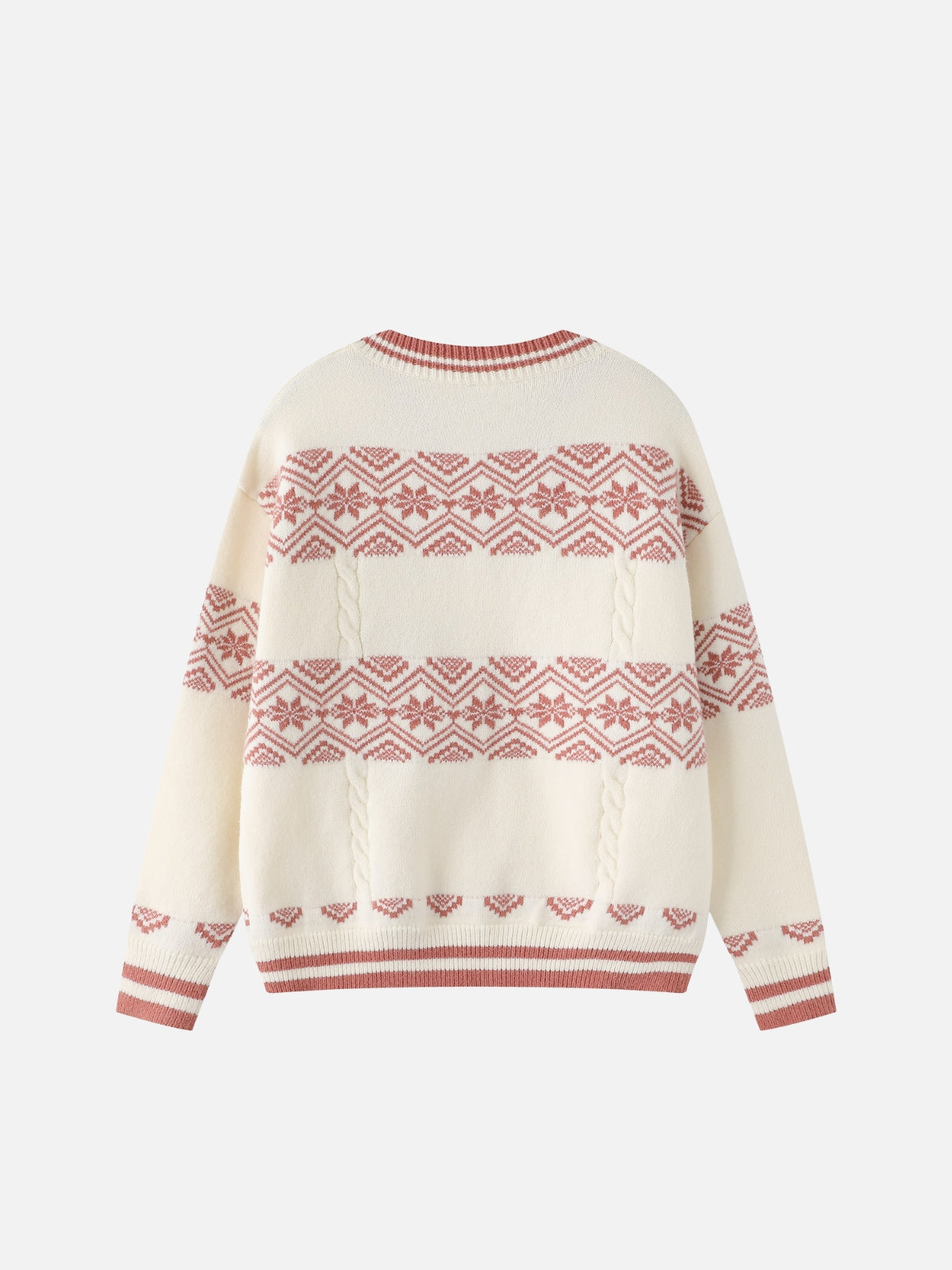Haaura Fair Isle V-Neck Sweater