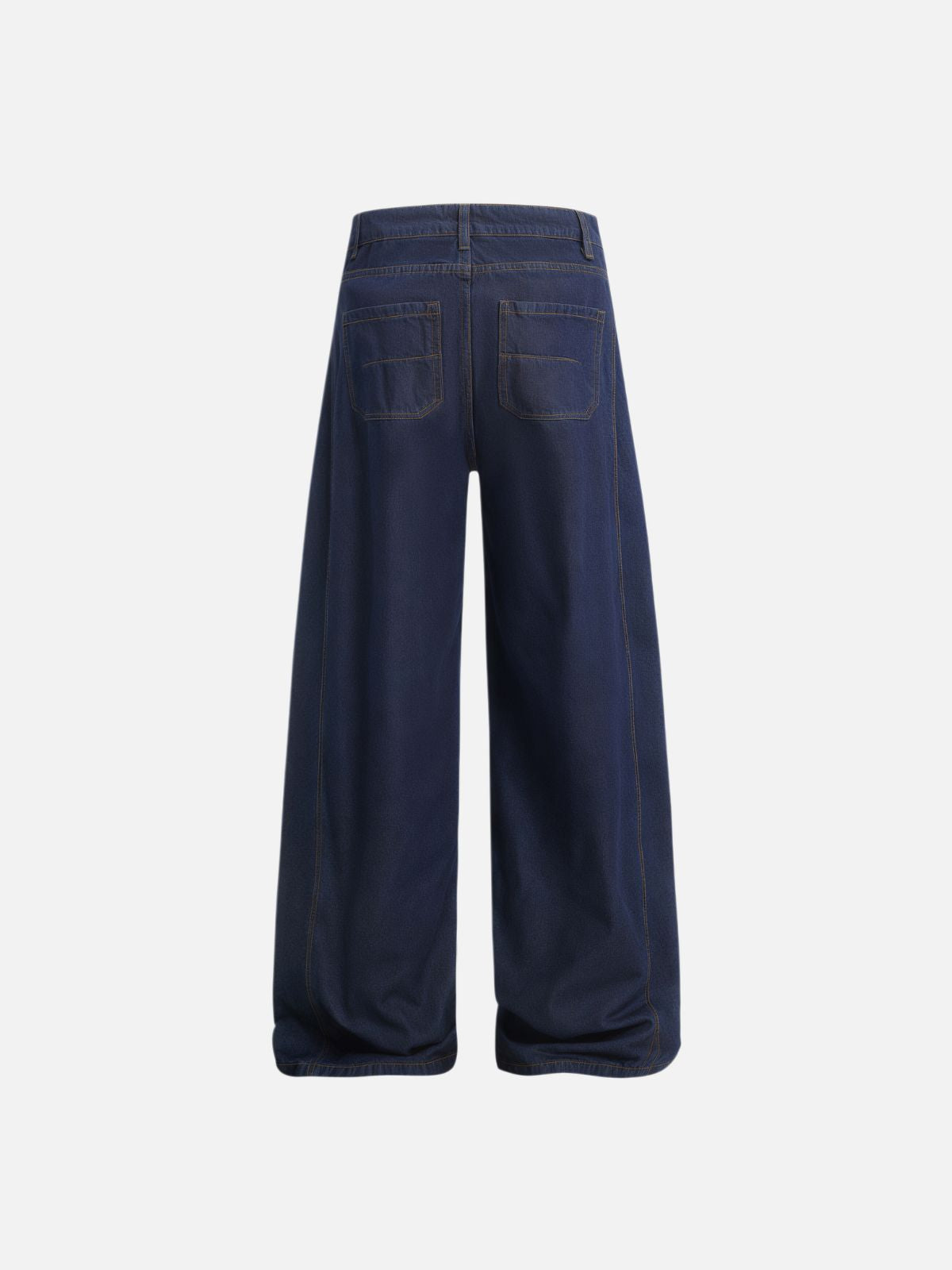Haaura Contrast Piping Detail Baggy Jeans