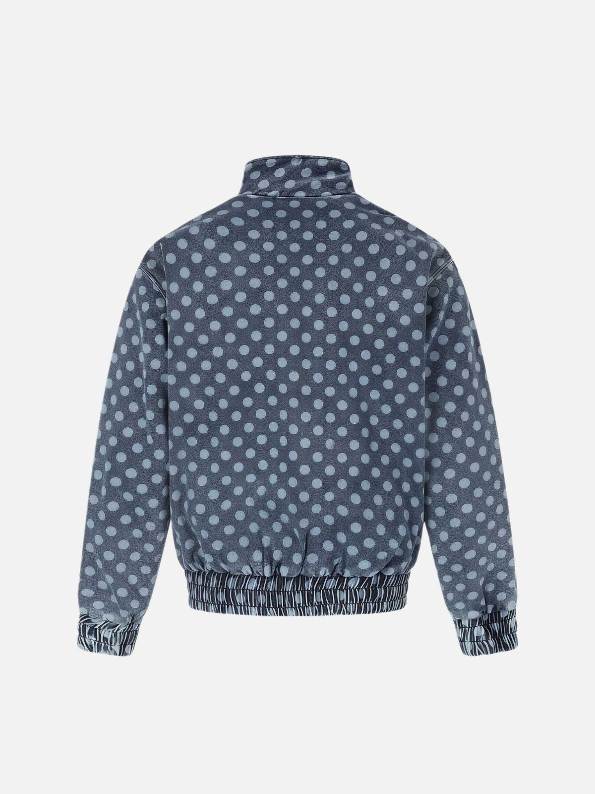 Haaura Polka Dot Striped Sleeve Track Jacket