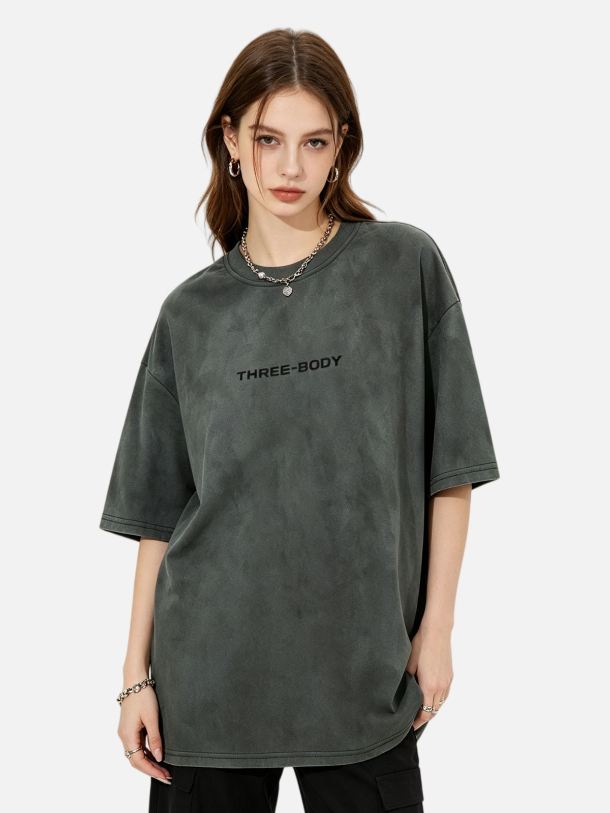 Haaura Oversized Logo Vintage Washed Tee