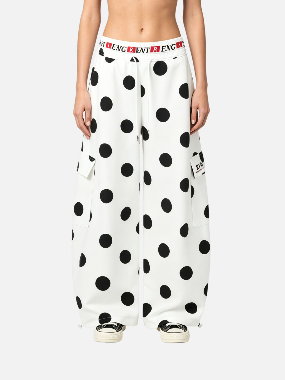 Haaura Baggy Polka Dot Cargo Pants