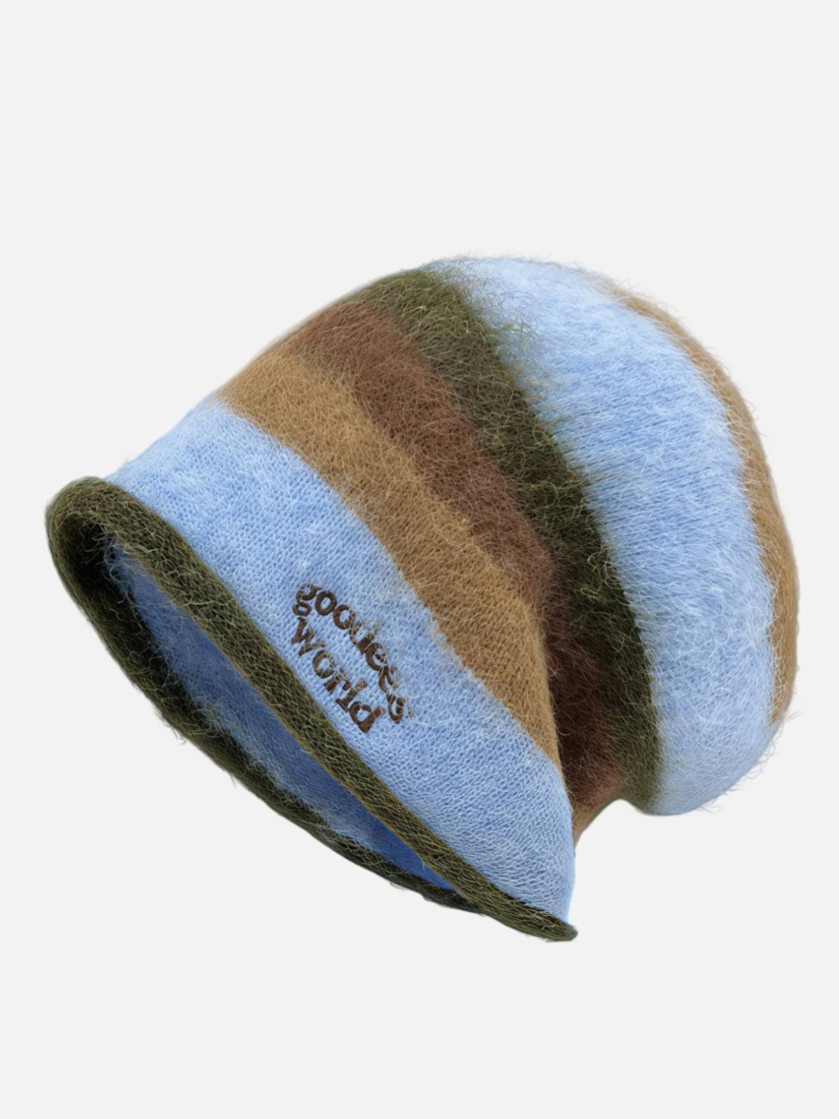 Fluffy Stripe Beanie