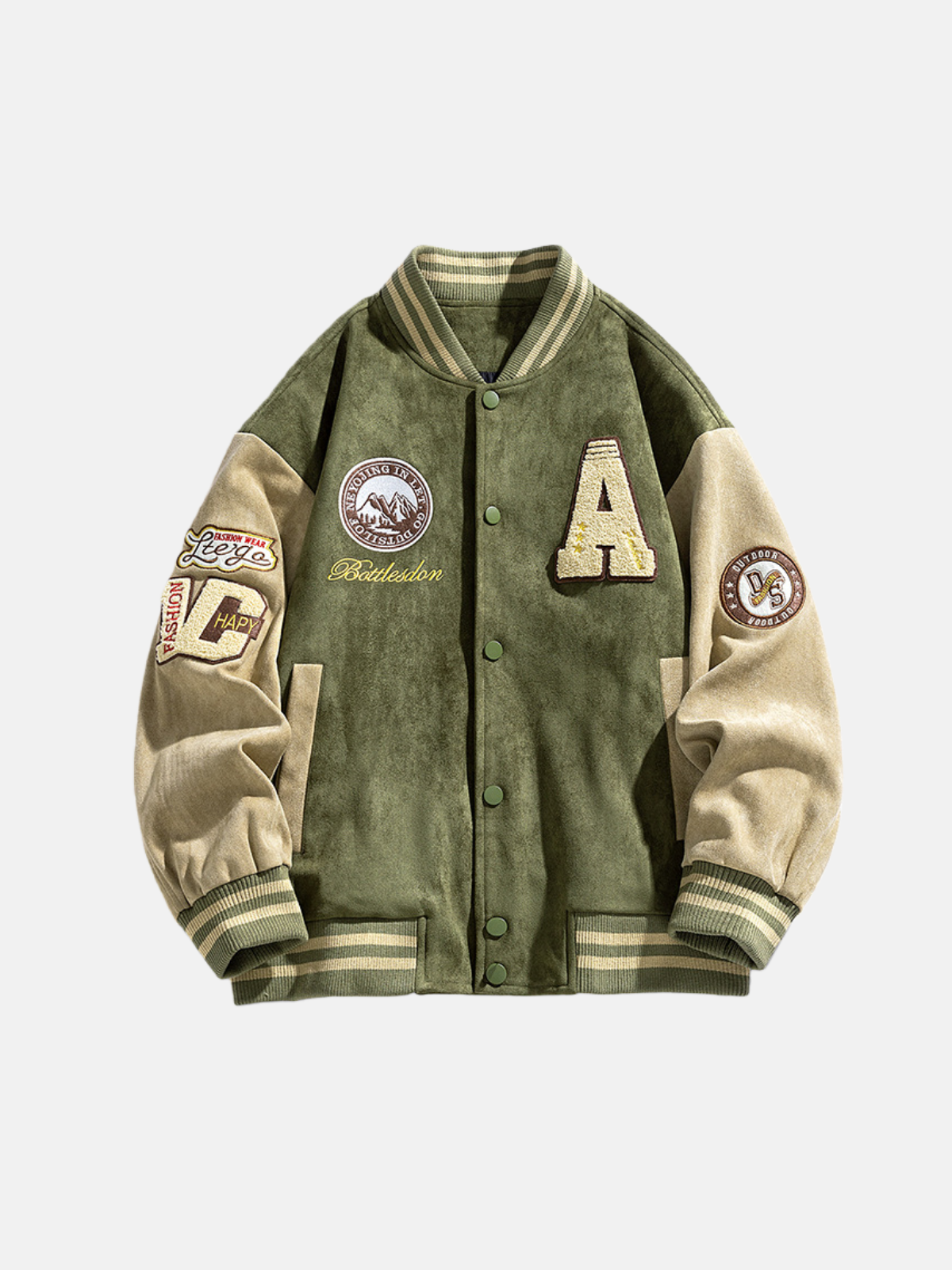Haaura Suede Varsity Jacket