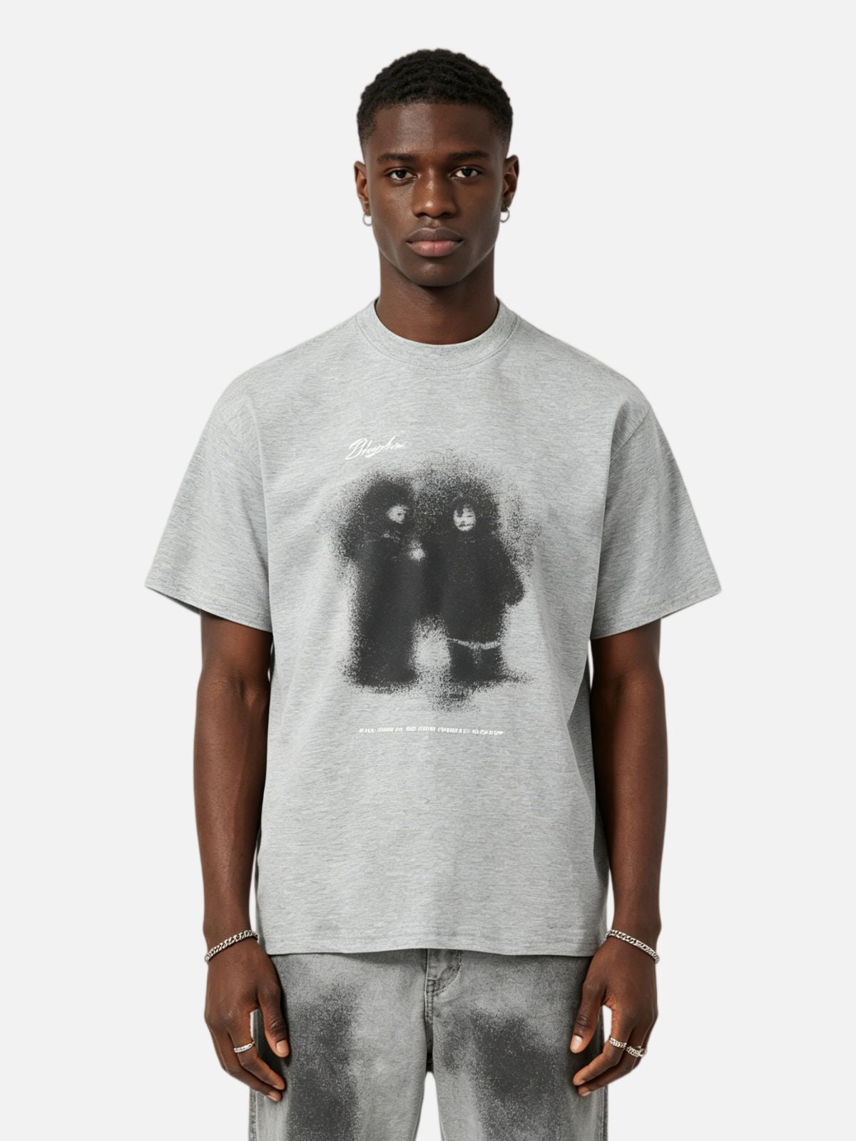 Haaura Ghost Print Vintage Washed Tee