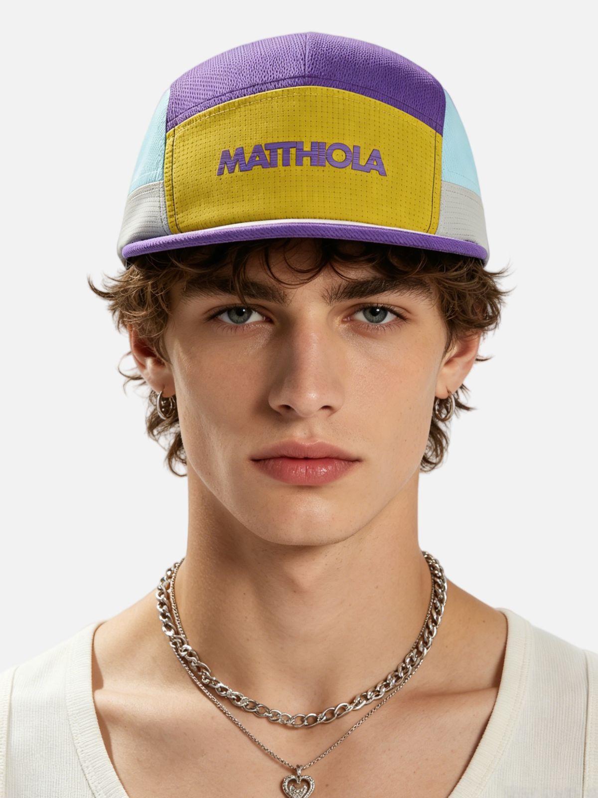 Color Block Mesh Cap