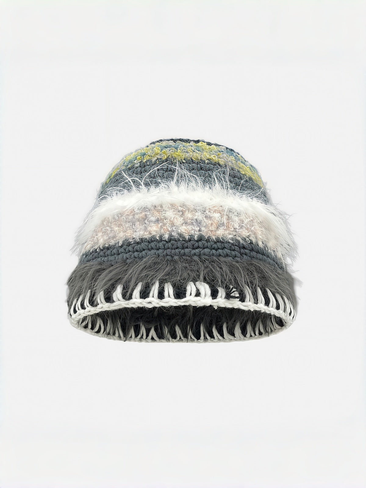 Fluffy Stripe Beanie